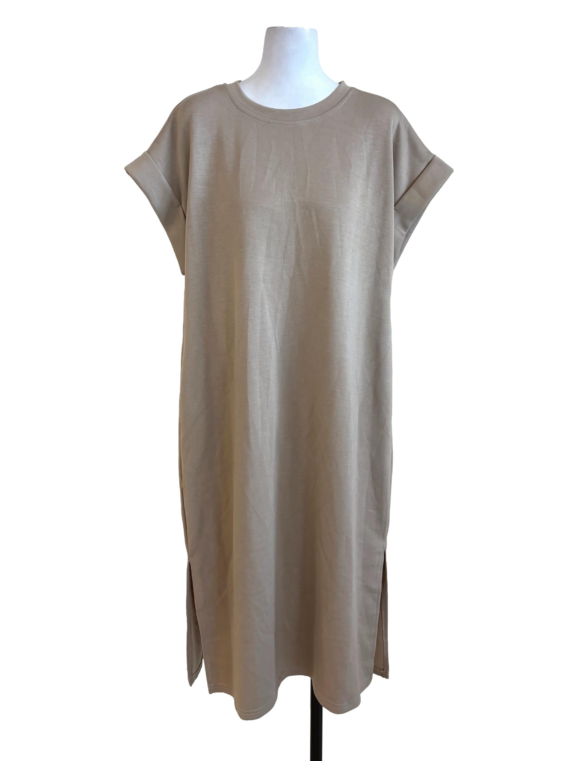 Latte Jersey Dress