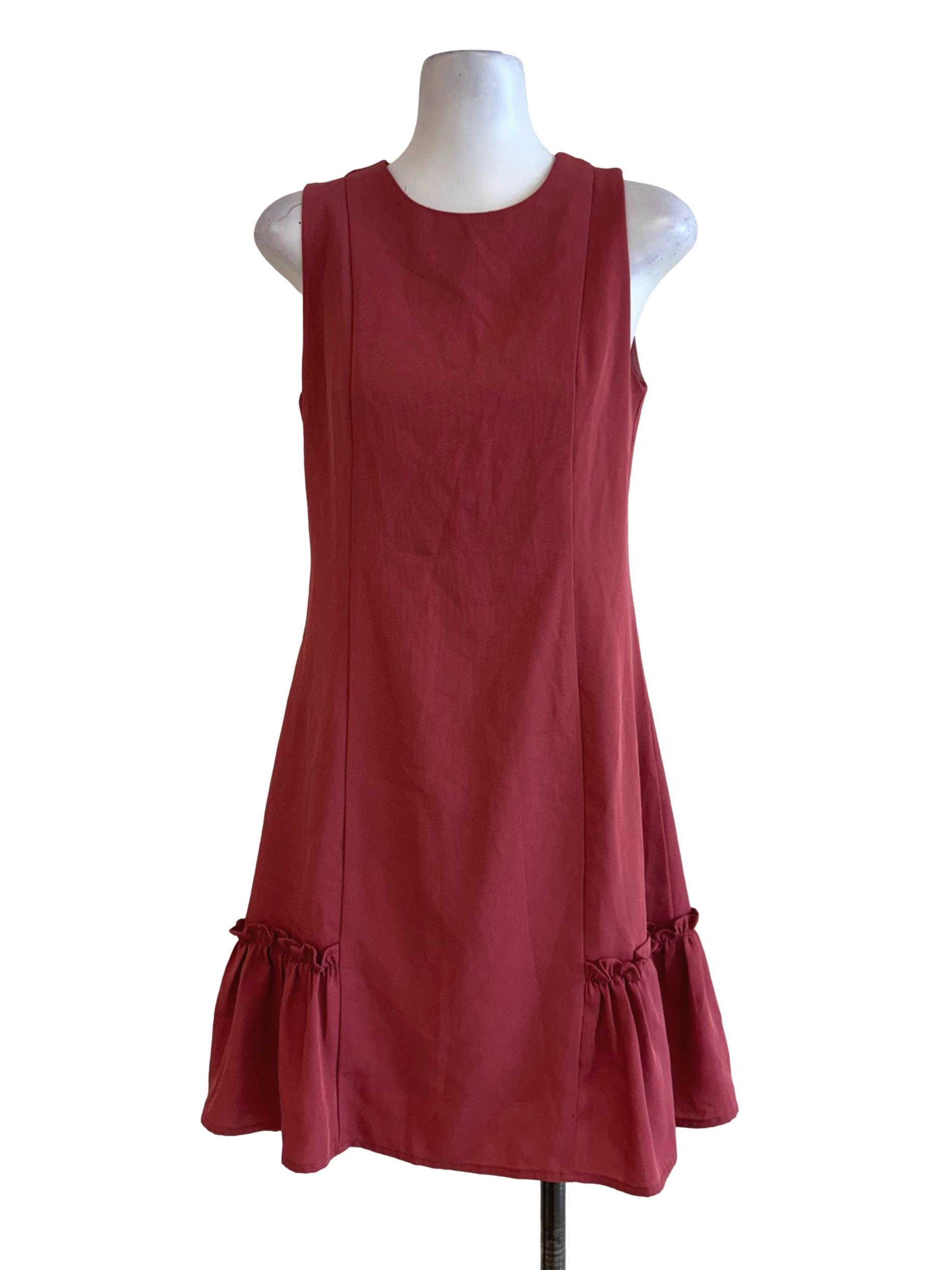 Salmon Pink Empire Dress