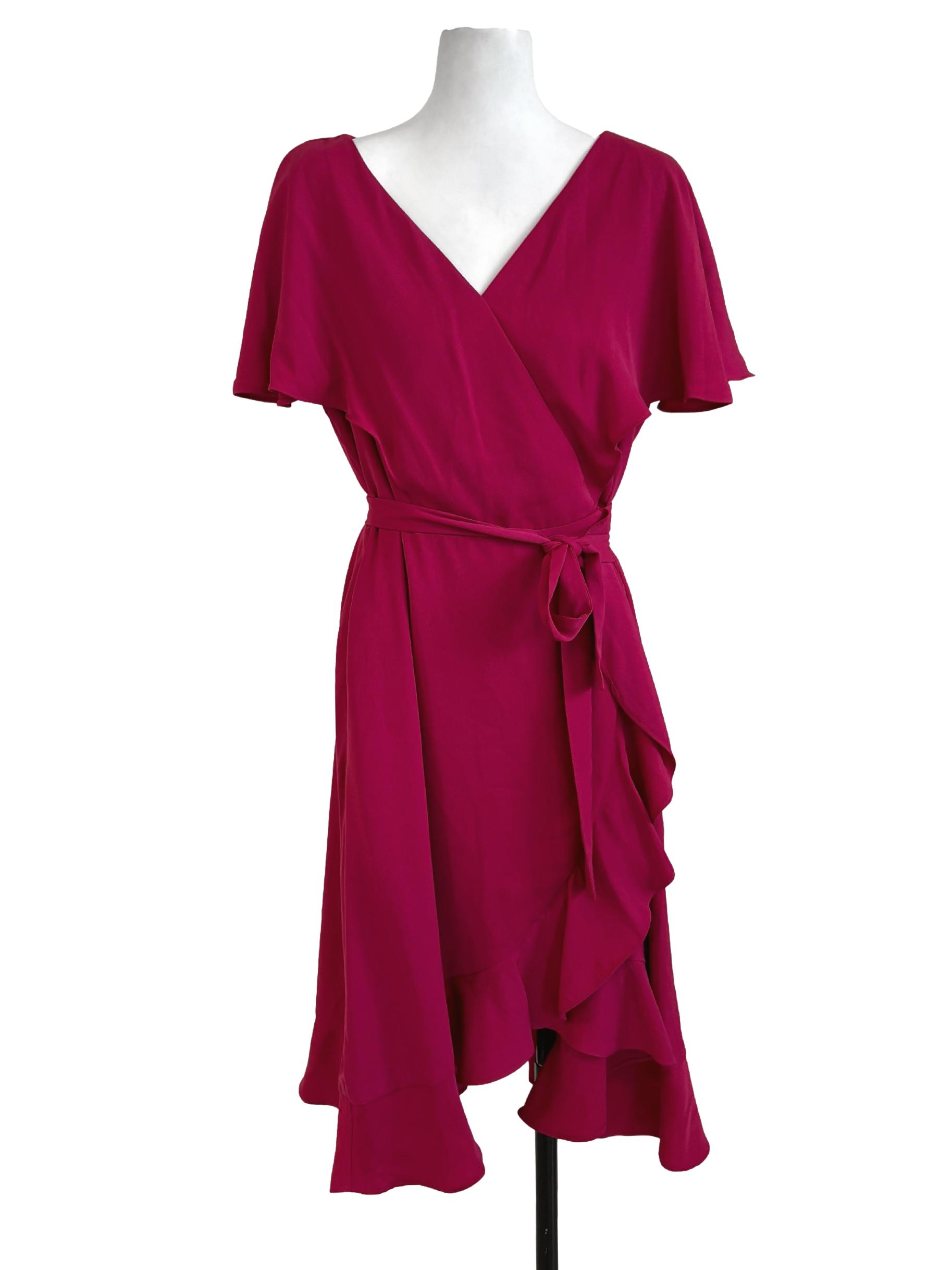 Magenta Wrap Dress