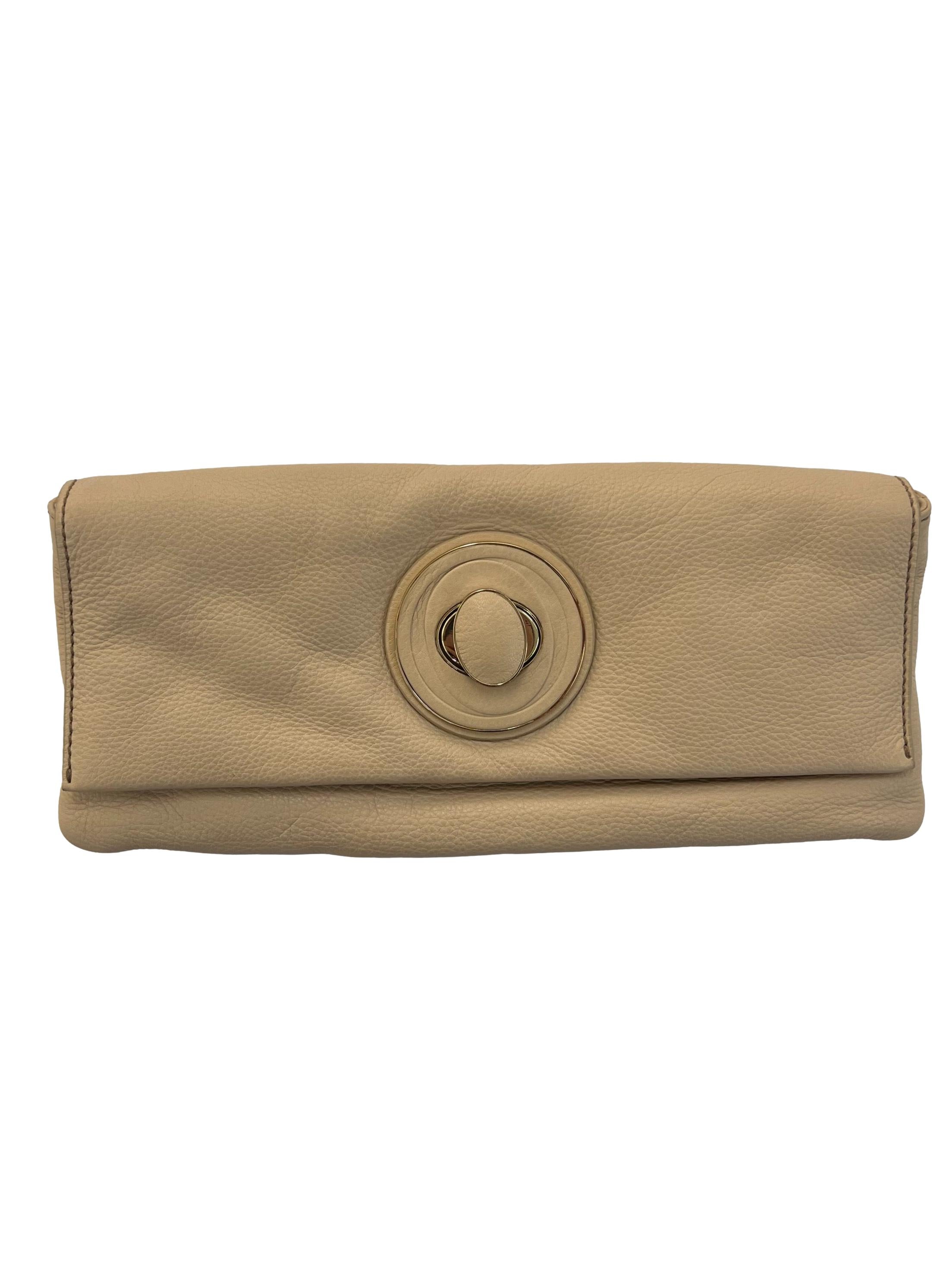 Nude Textured Clutch