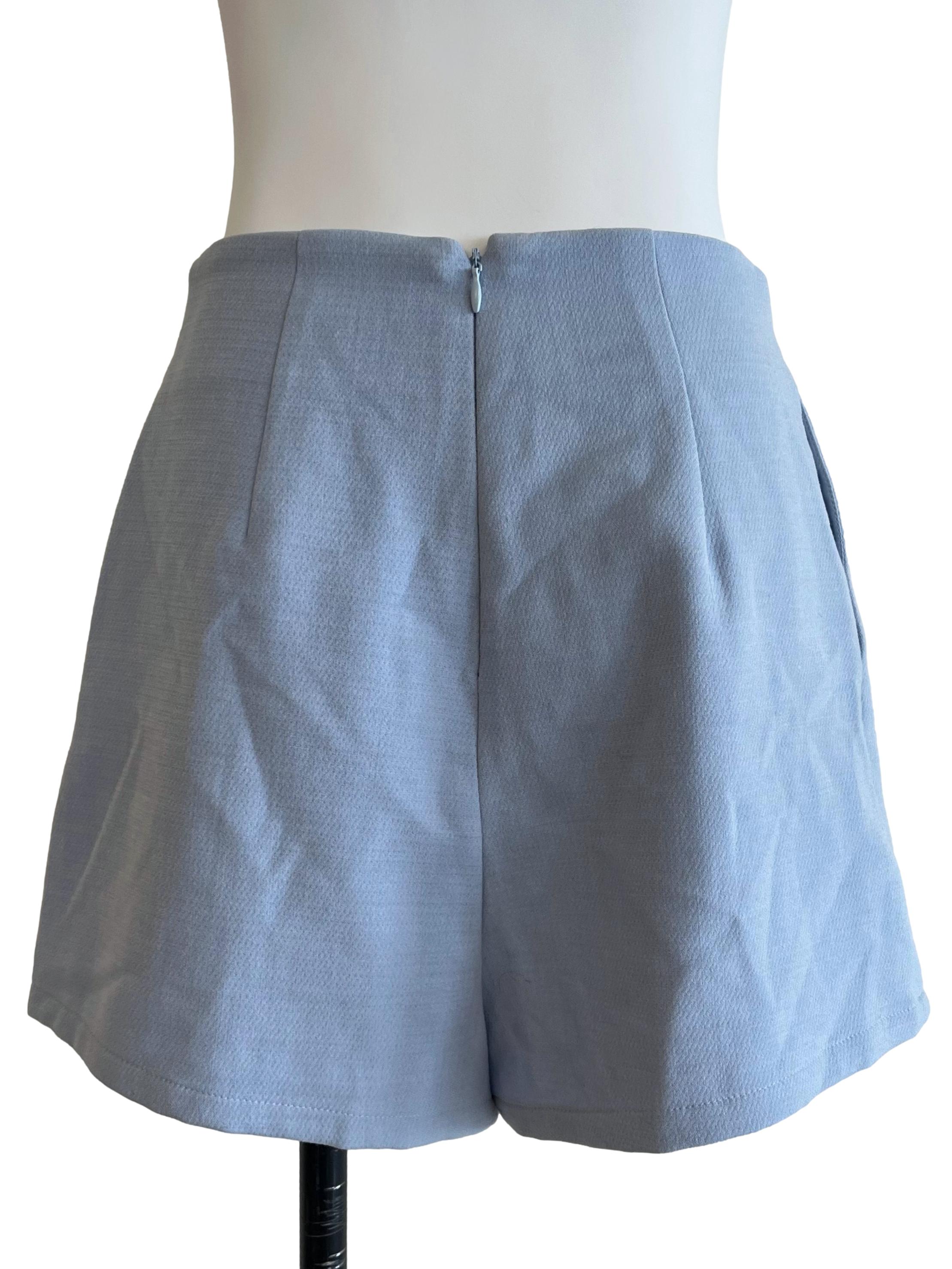 Light Blue High Waisted Shorts