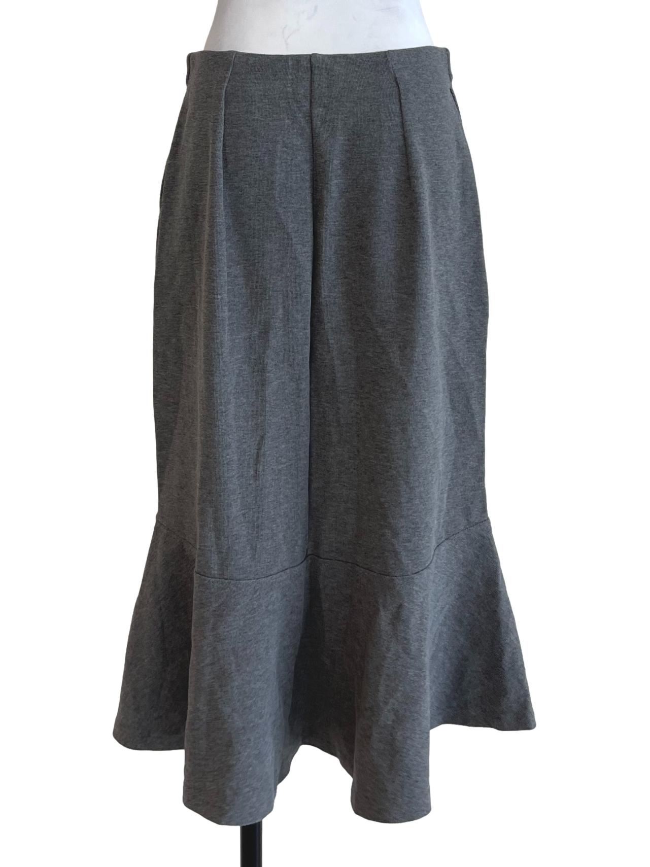 Grey Ruffles Skirt