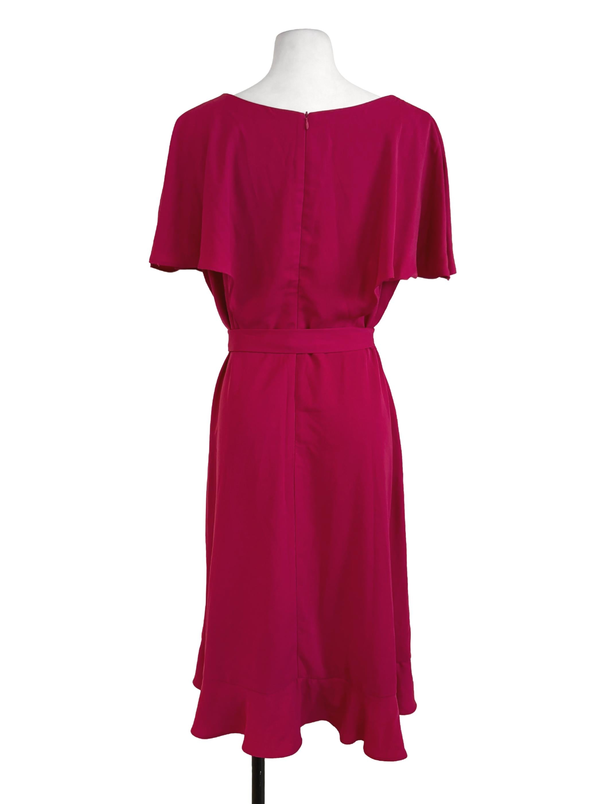 Magenta Wrap Dress
