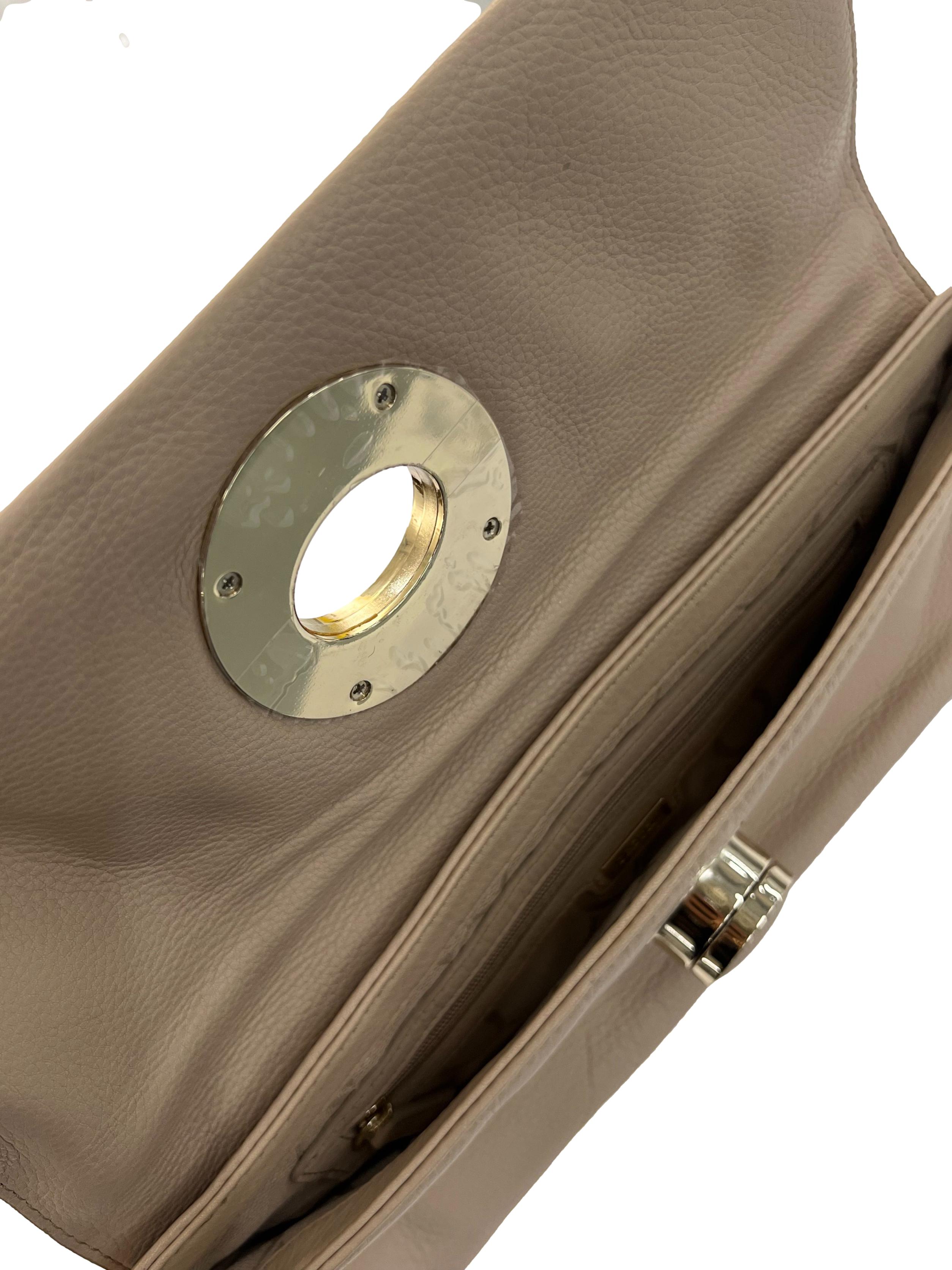 Nude Textured Clutch