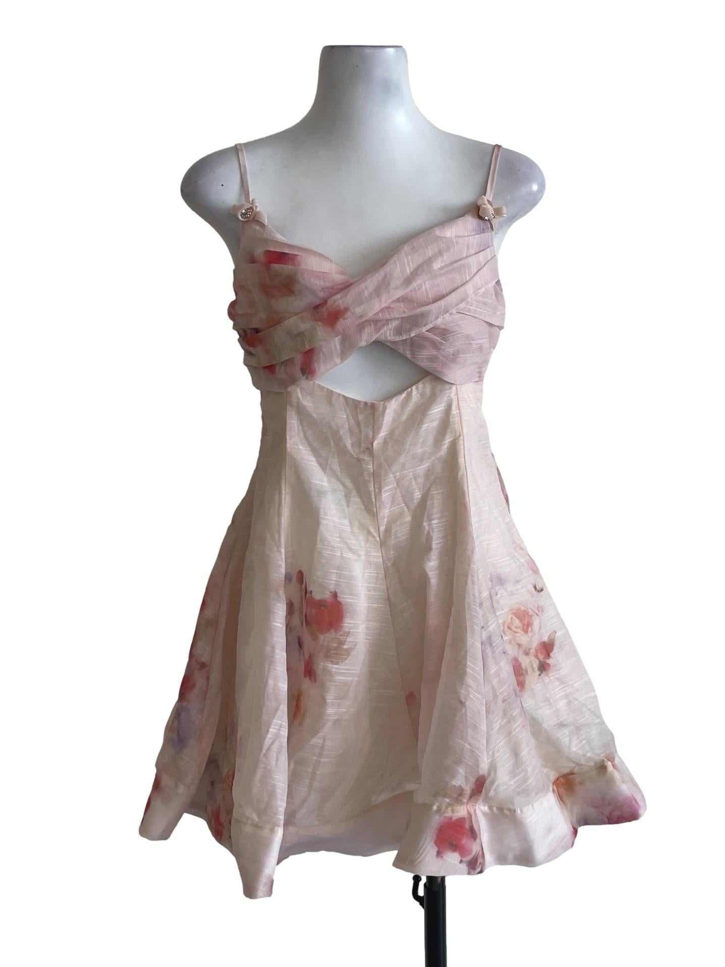 Ombre Pink Cut Out Dress
