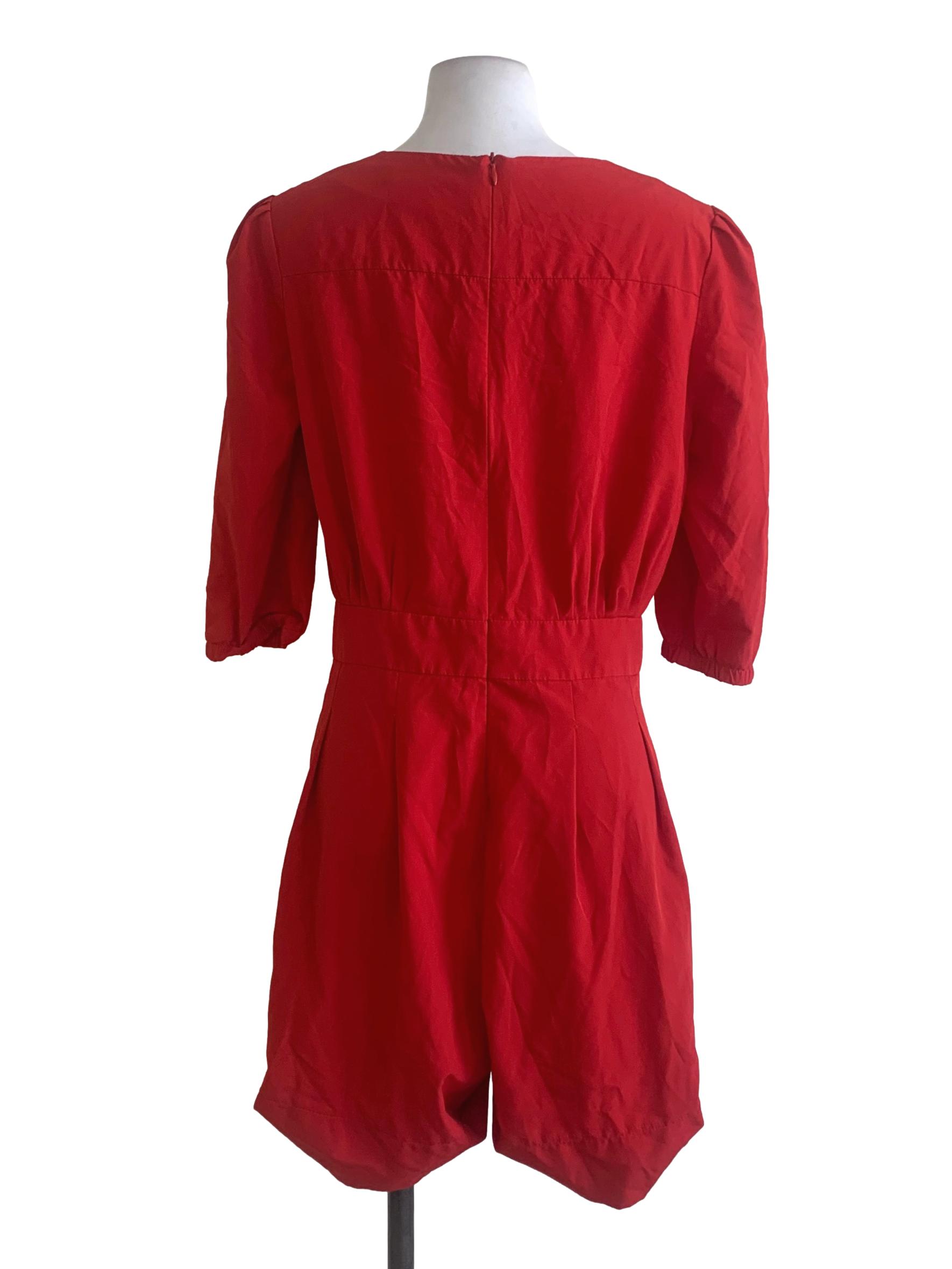 Lipstick Red Jumpsuit