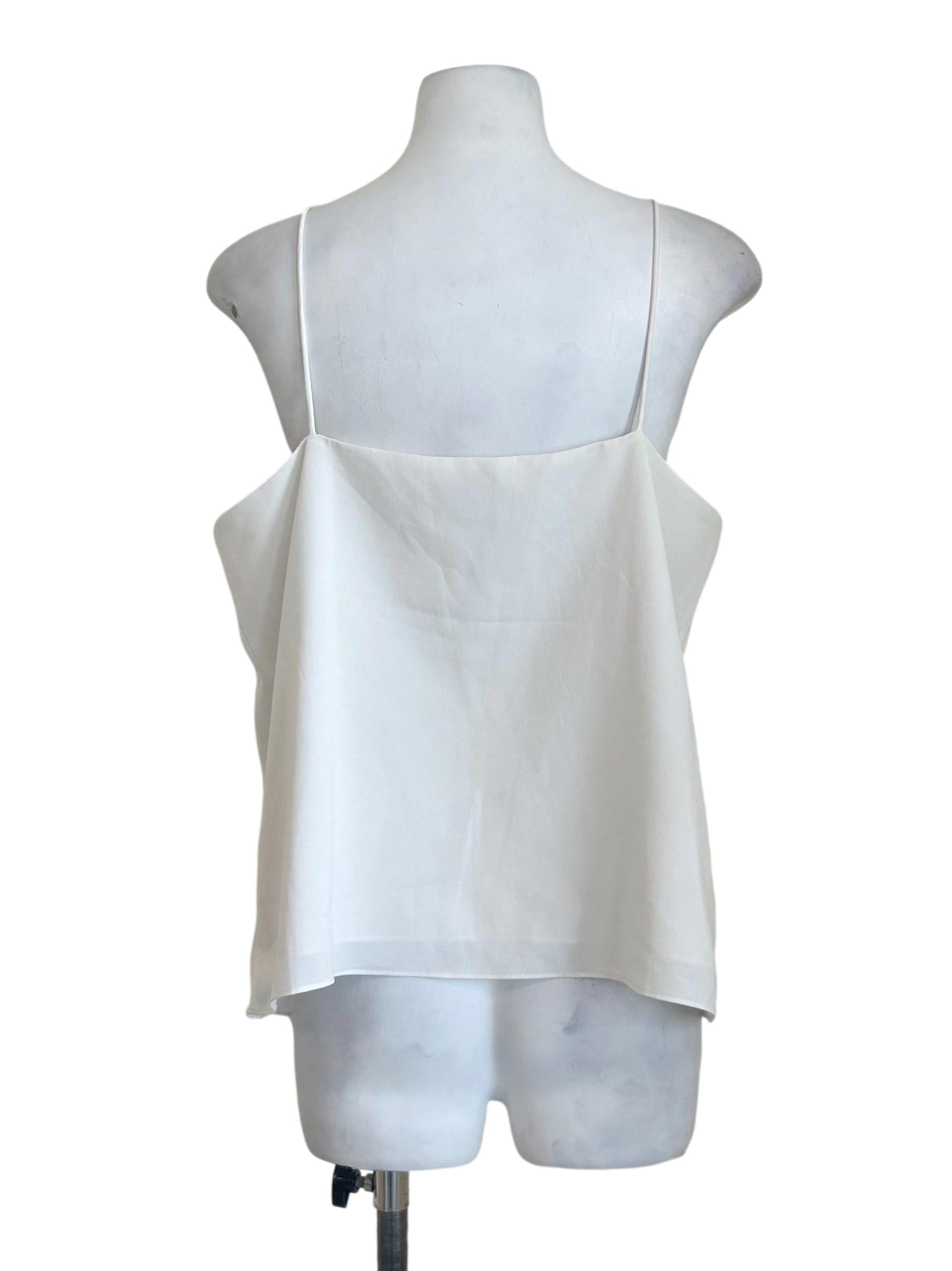 White Classic Strappy Cami