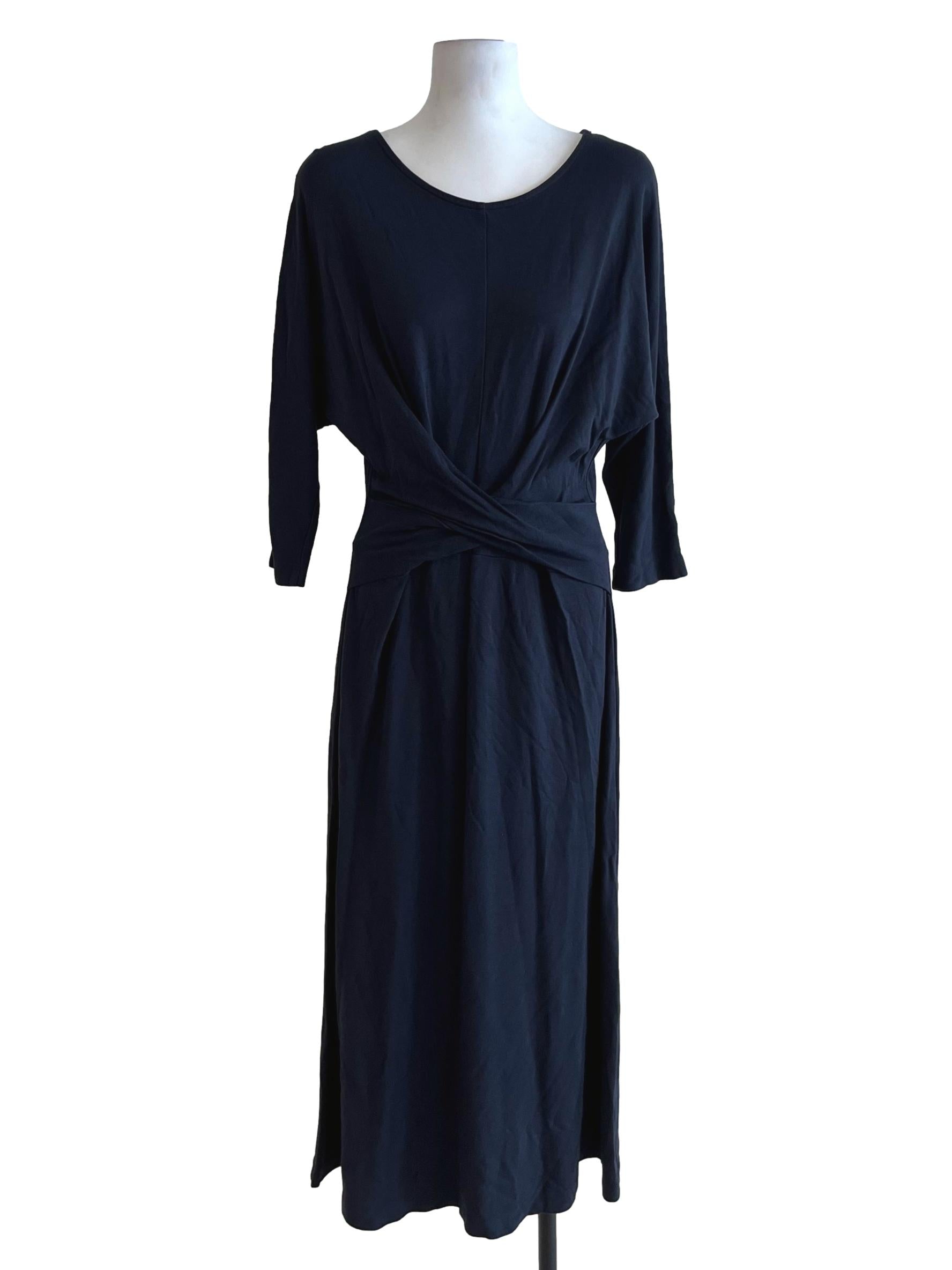 Shadow Grey Jewel Neckline Empire Dress
