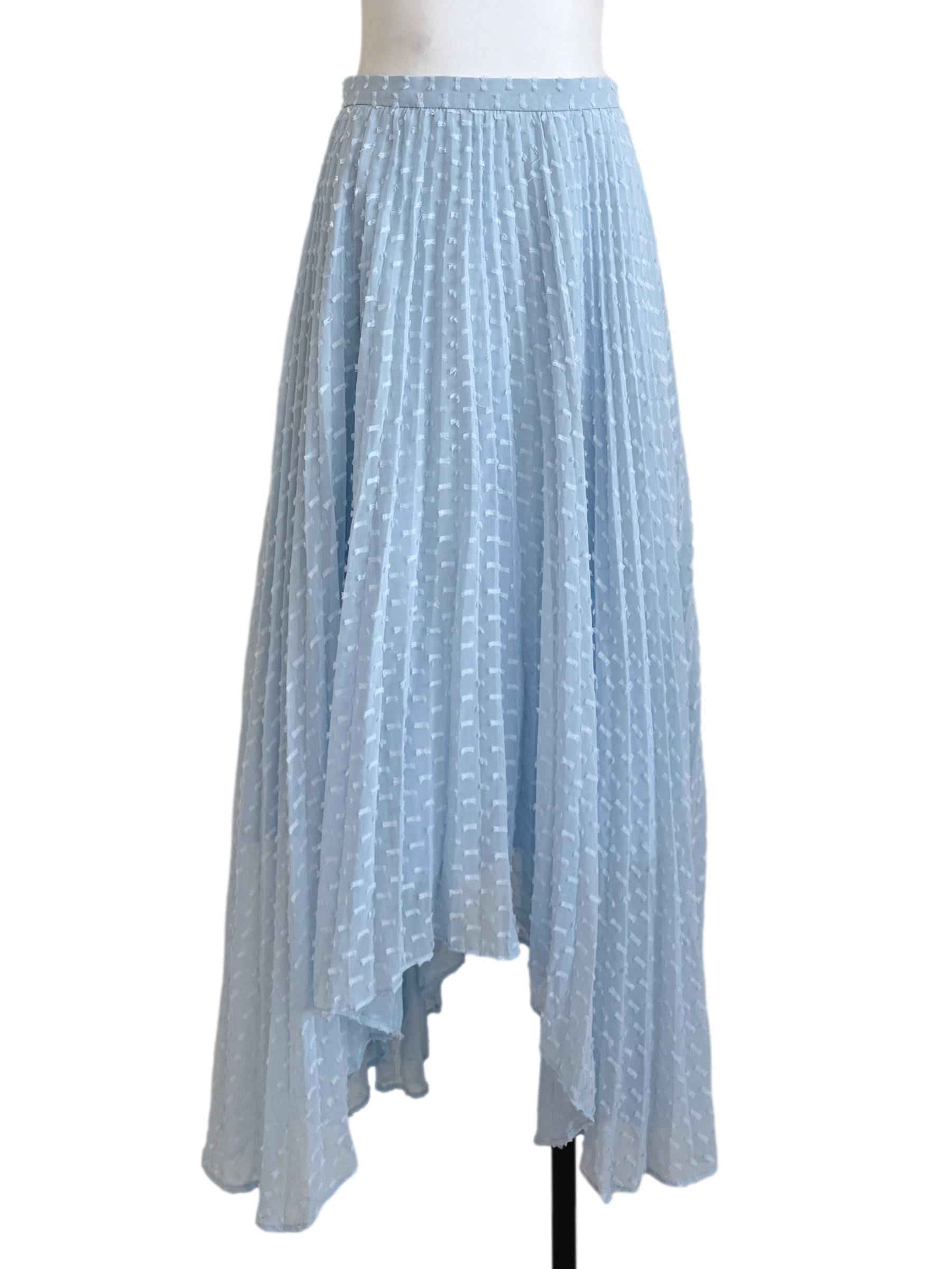 Sky Blue Pleated Skirt LB