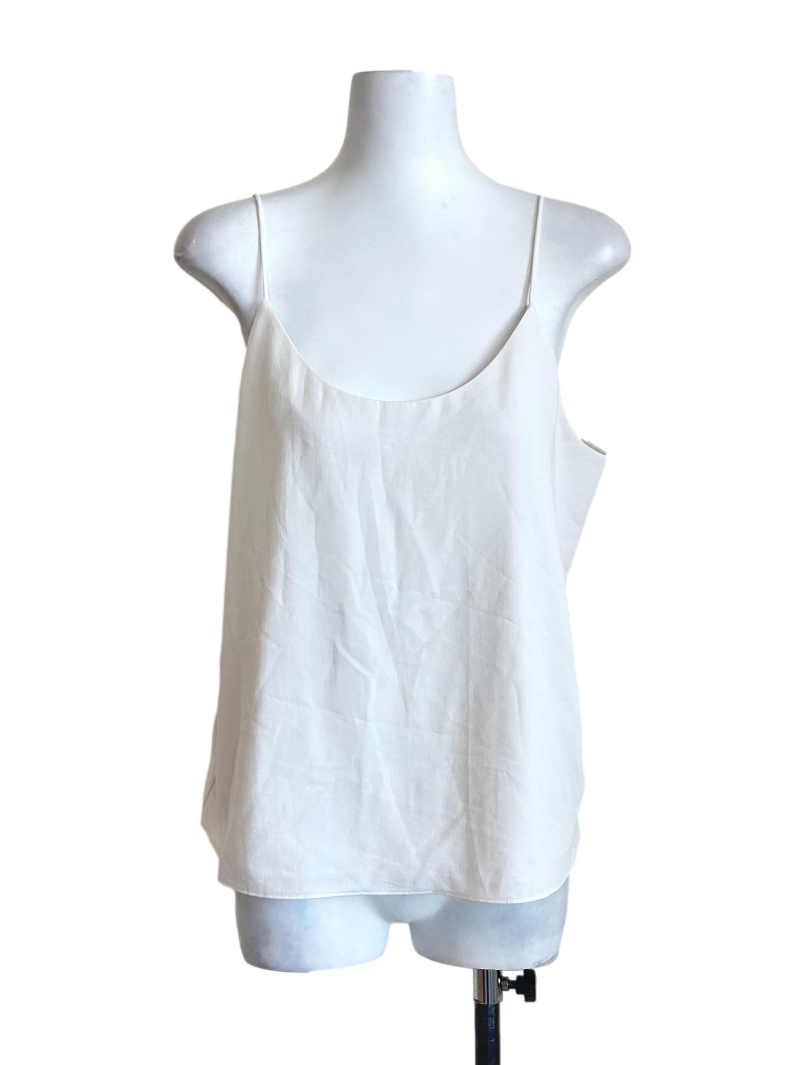 White Classic Strappy Cami