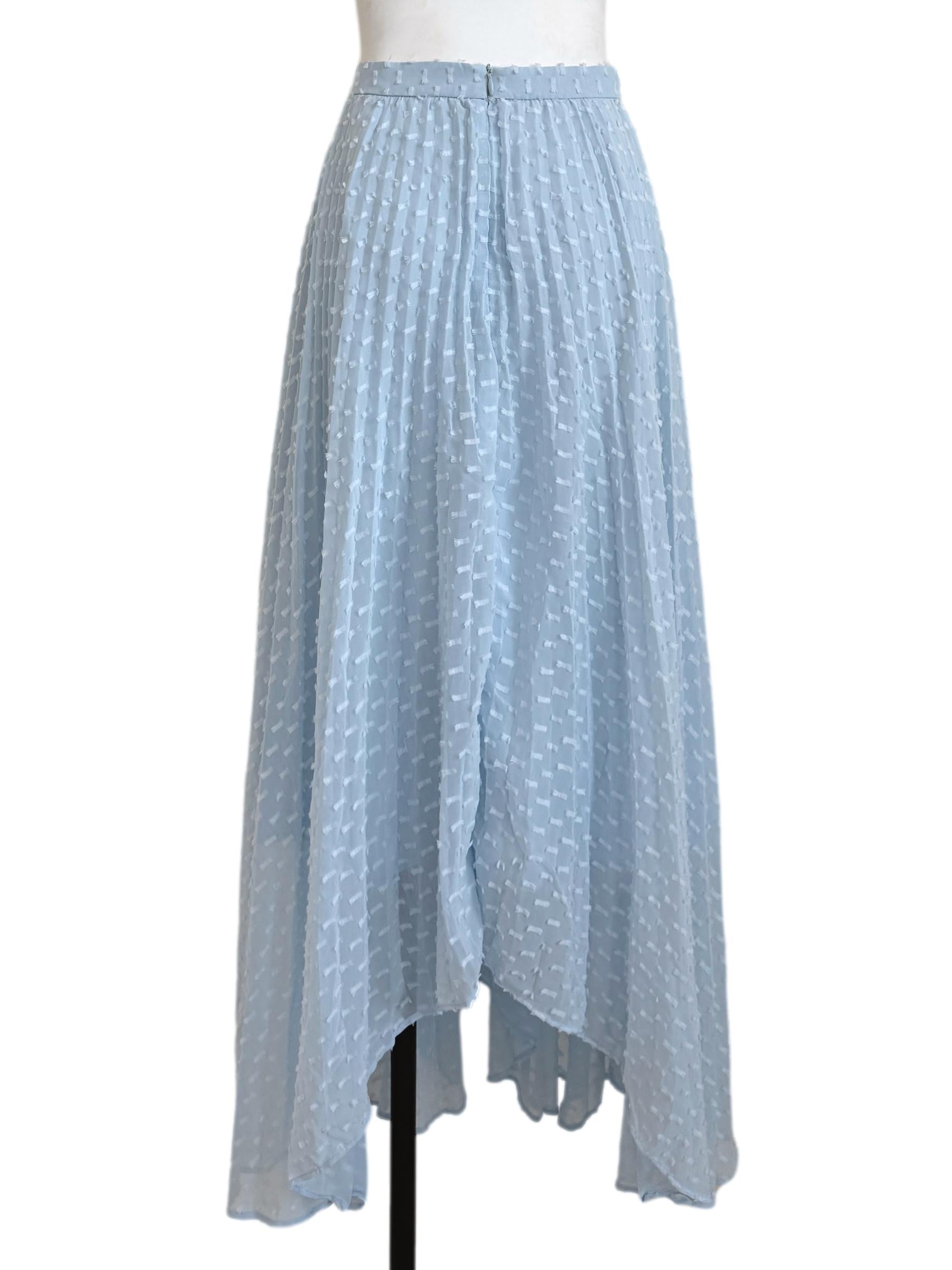 Sky Blue Pleated Skirt LB