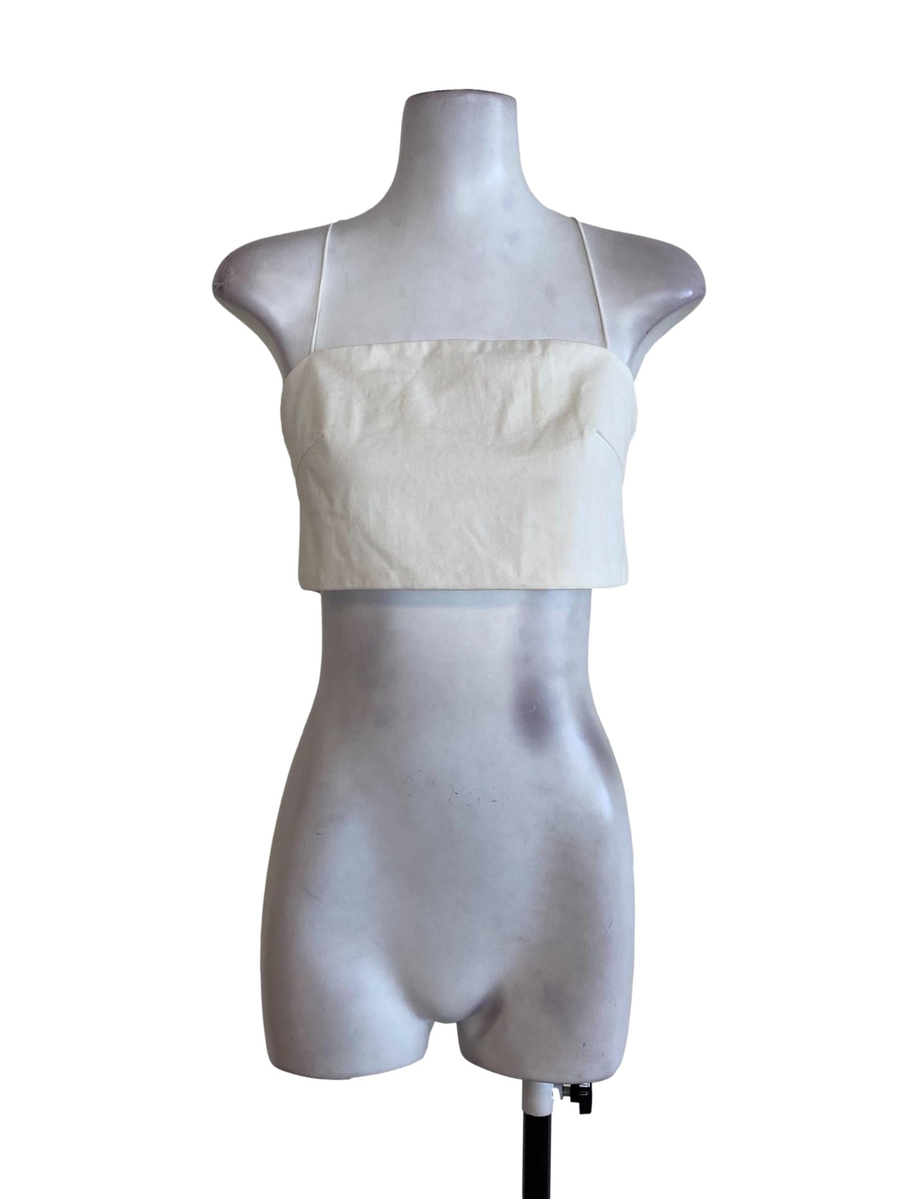 White Crop Top