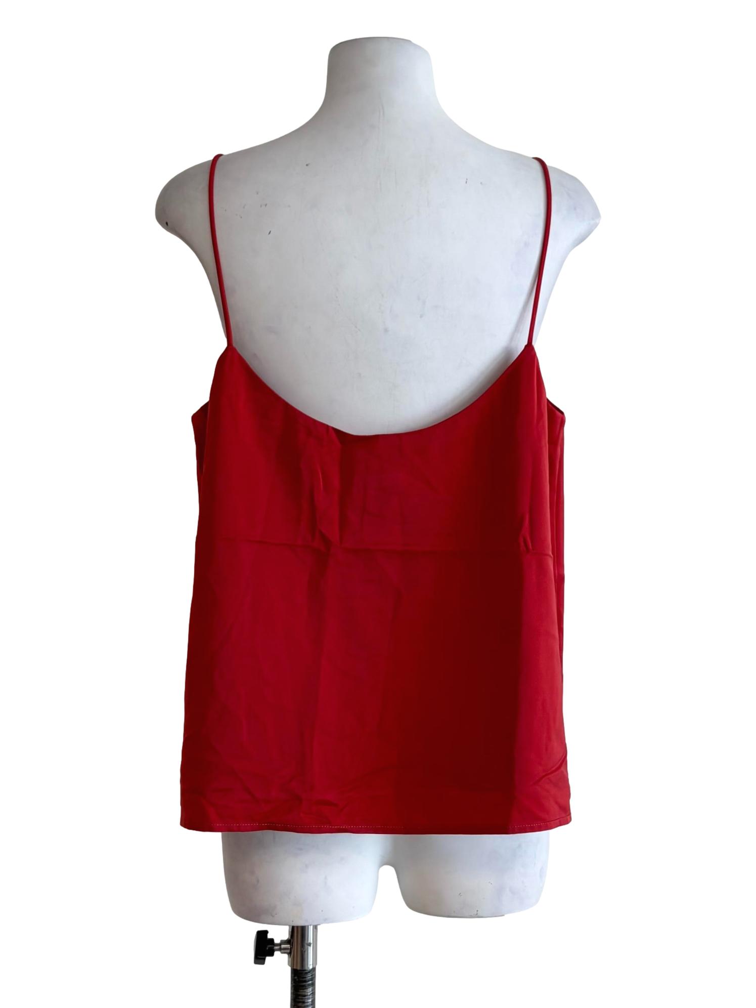 Ruby Red Slip Spaggetti Strap Top