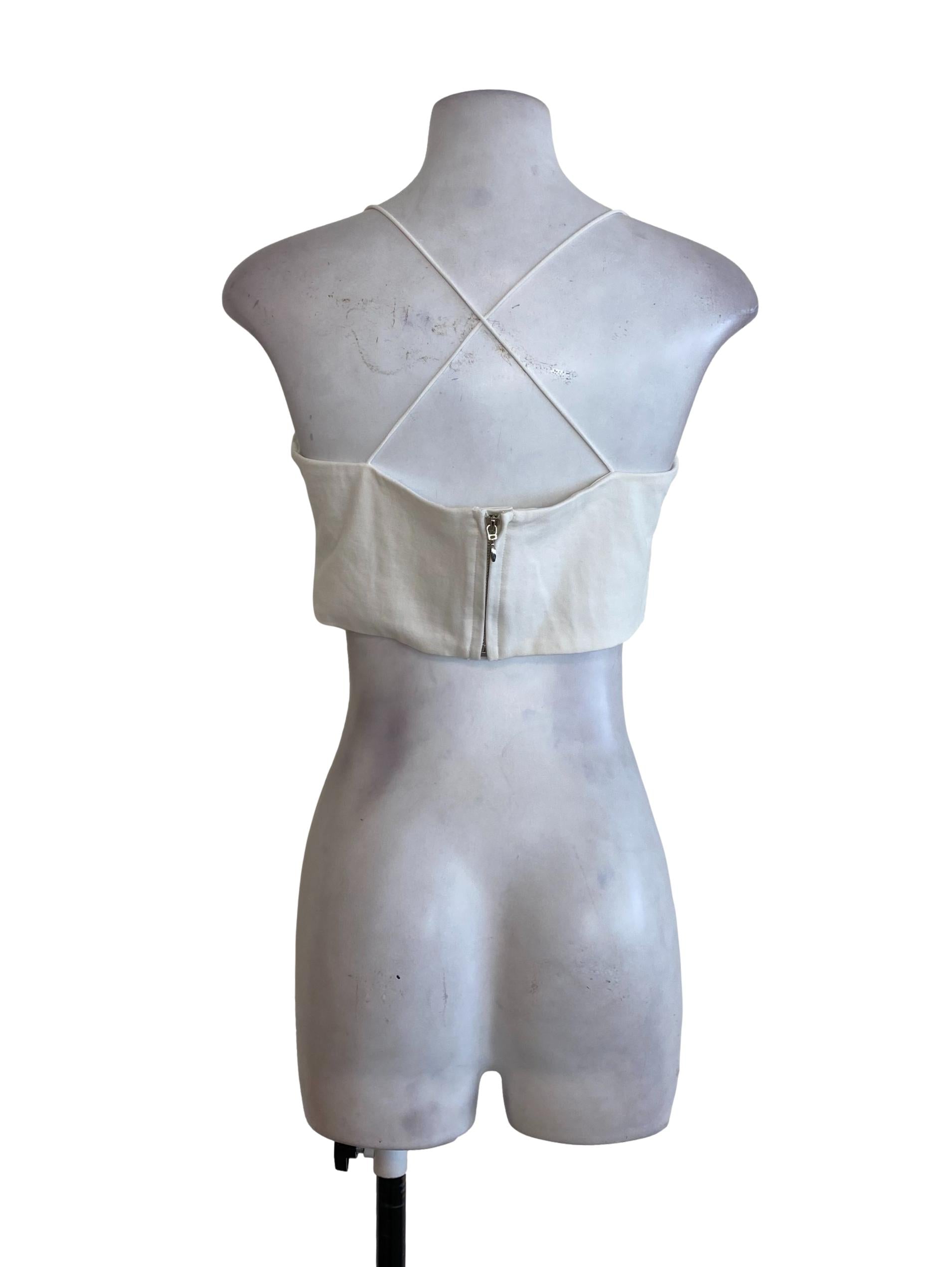 White Crop Top