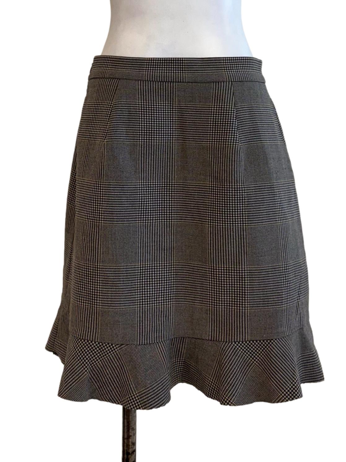 Black Tweed Mini Skirt