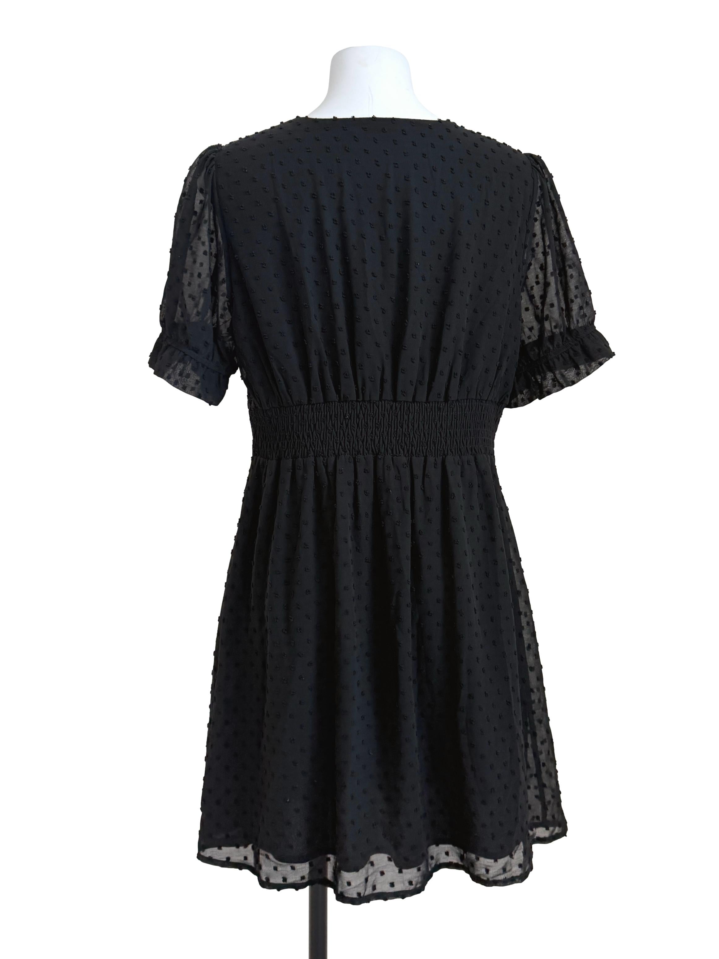 Black Lace Shirt Dress