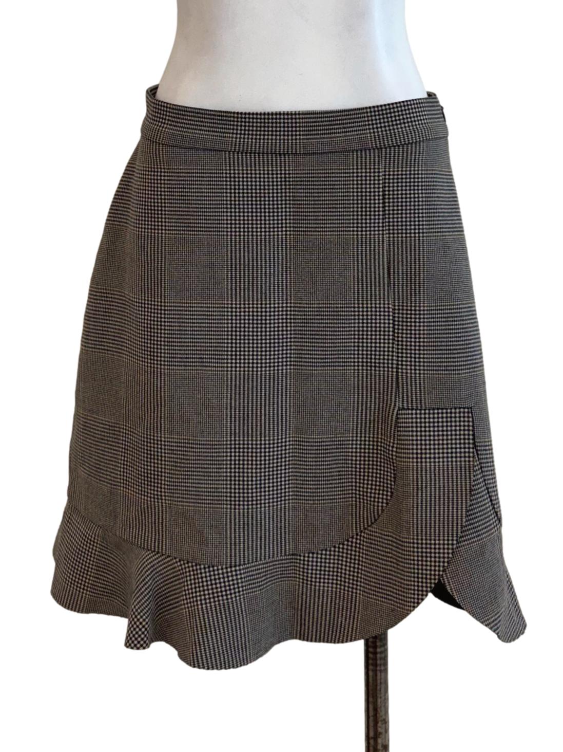 Black Tweed Mini Skirt