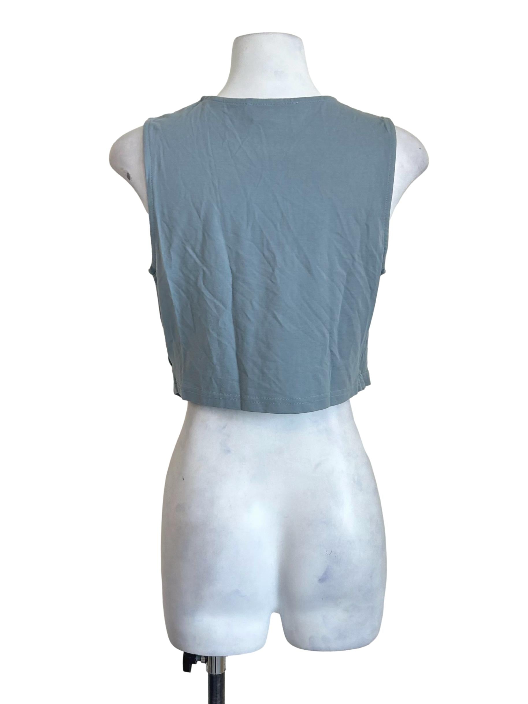 Sapphire Blue Twist Front Tank Top