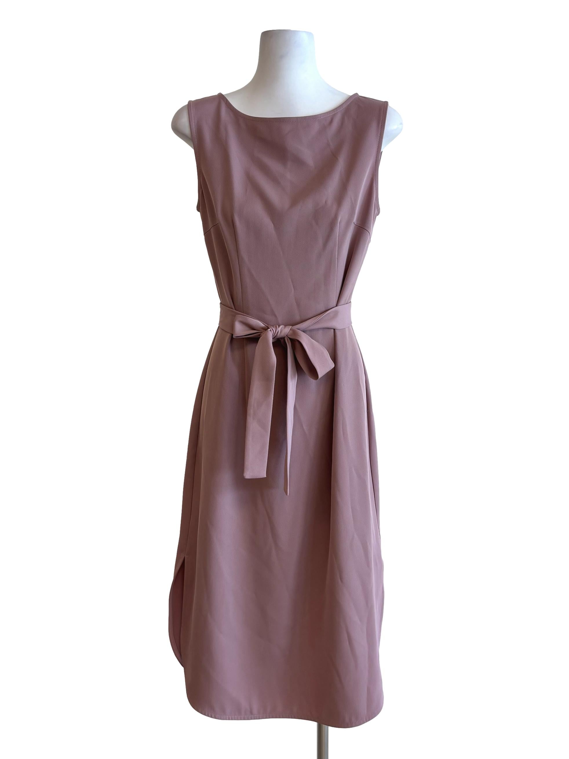 Dusty Pink Sleeveless Pencil Dress LB