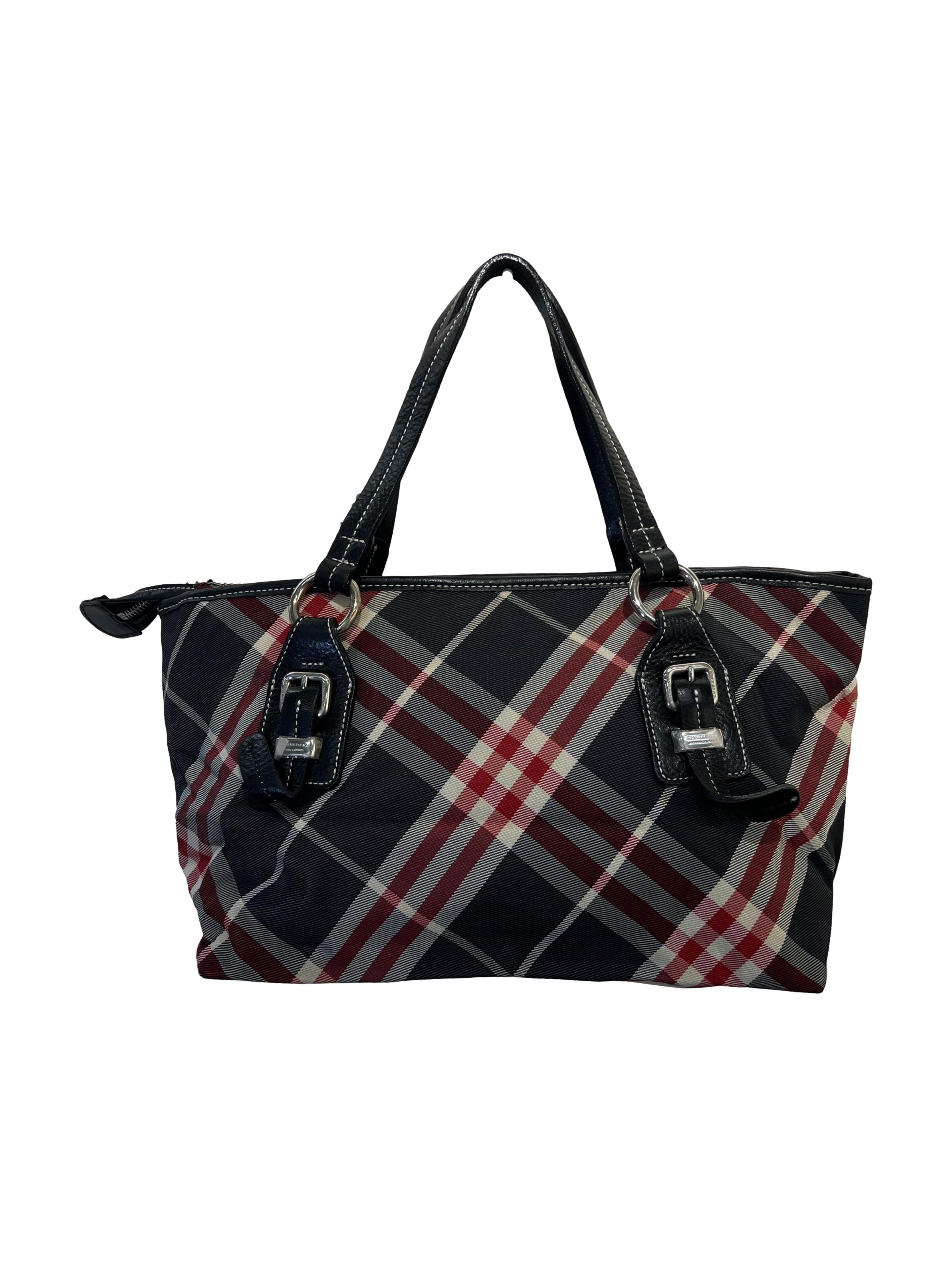 Black And Red Plaid Shoulder Bag