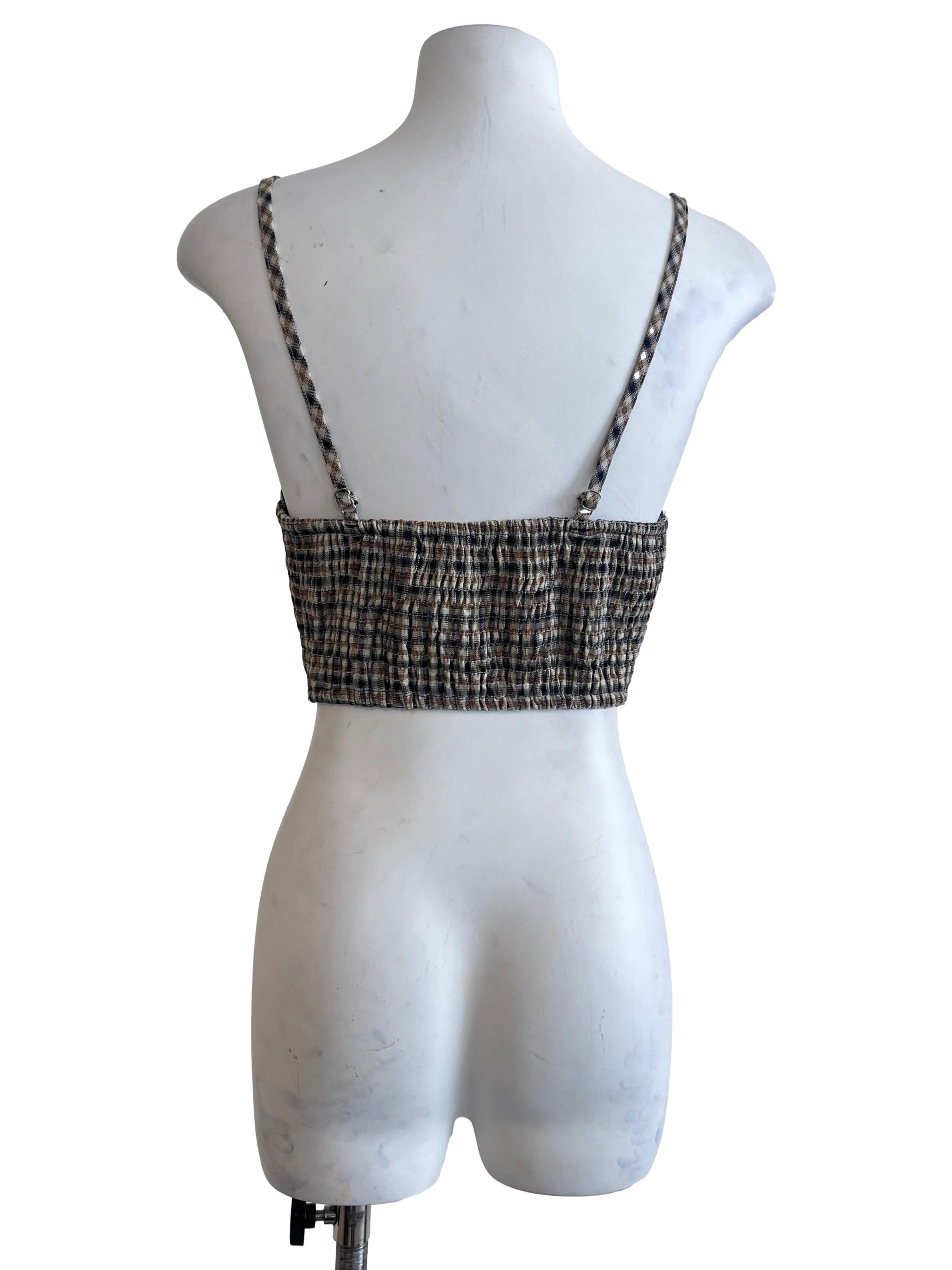 Coffee Brown Sweetheart Spaghetti Strap Sleeveless Top