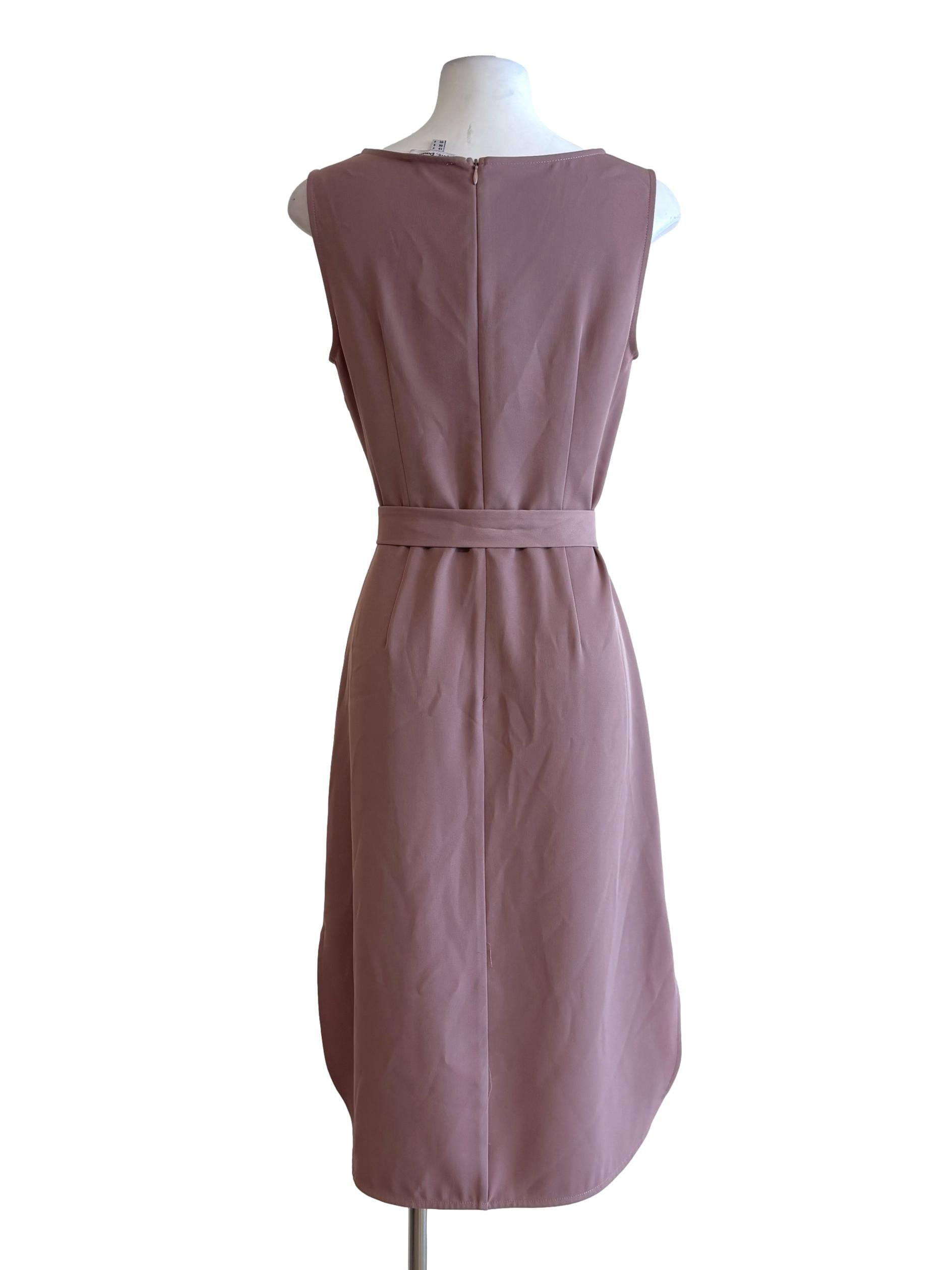 Dusty Pink Sleeveless Pencil Dress LB