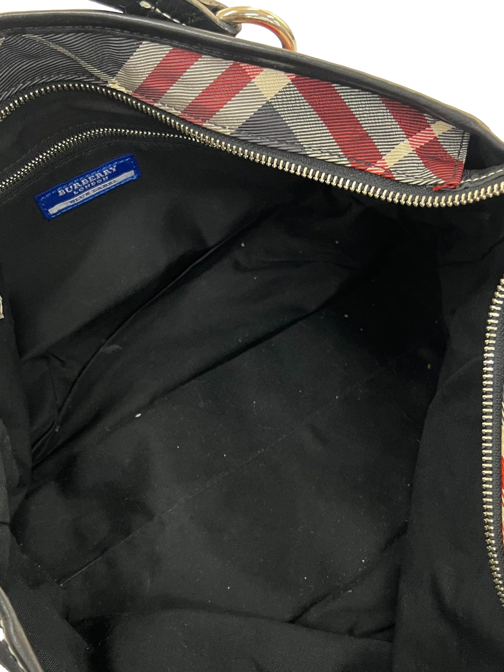 Black And Red Plaid Shoulder Bag