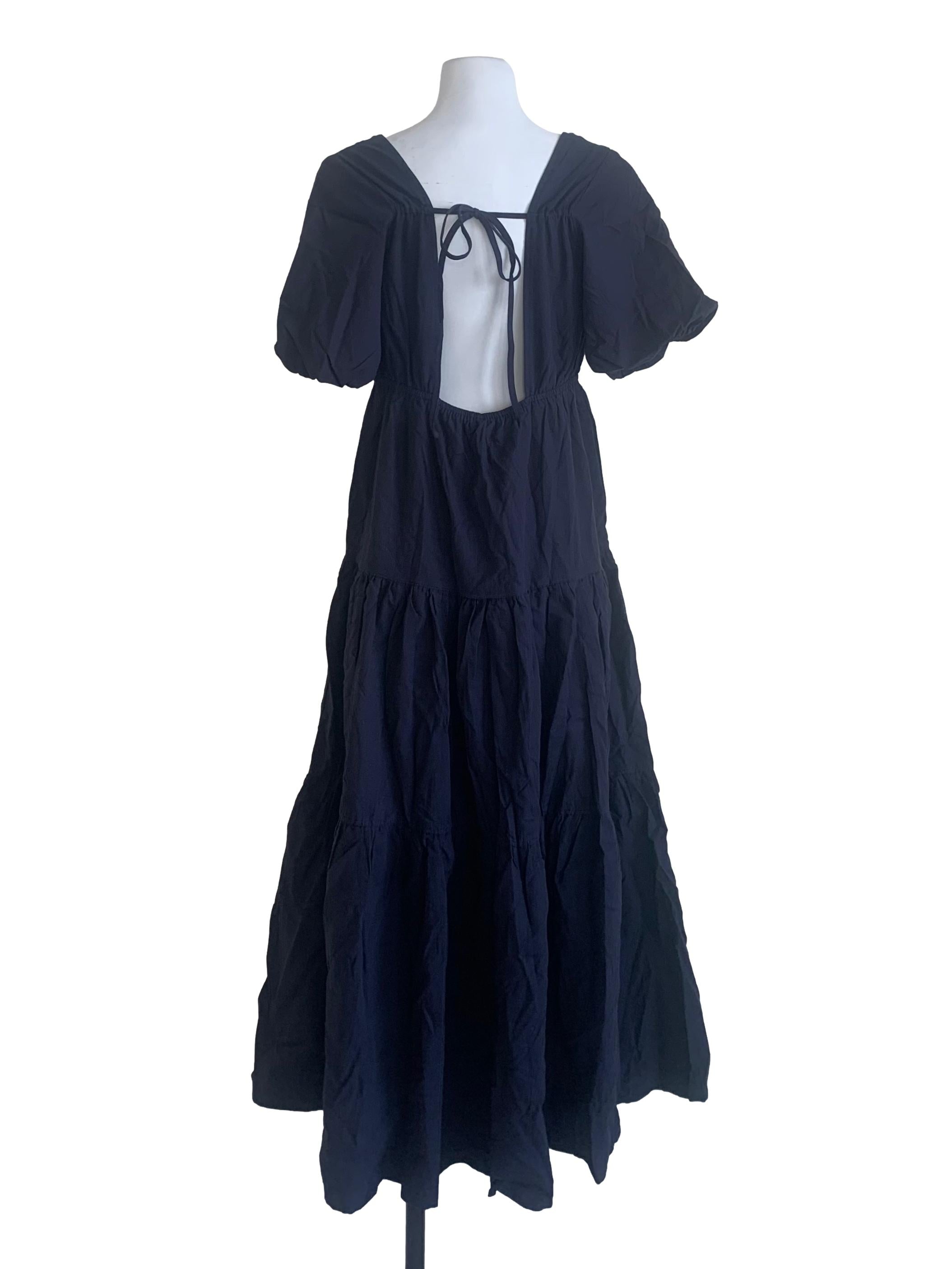 Berry Blue Tiered Empire Dress