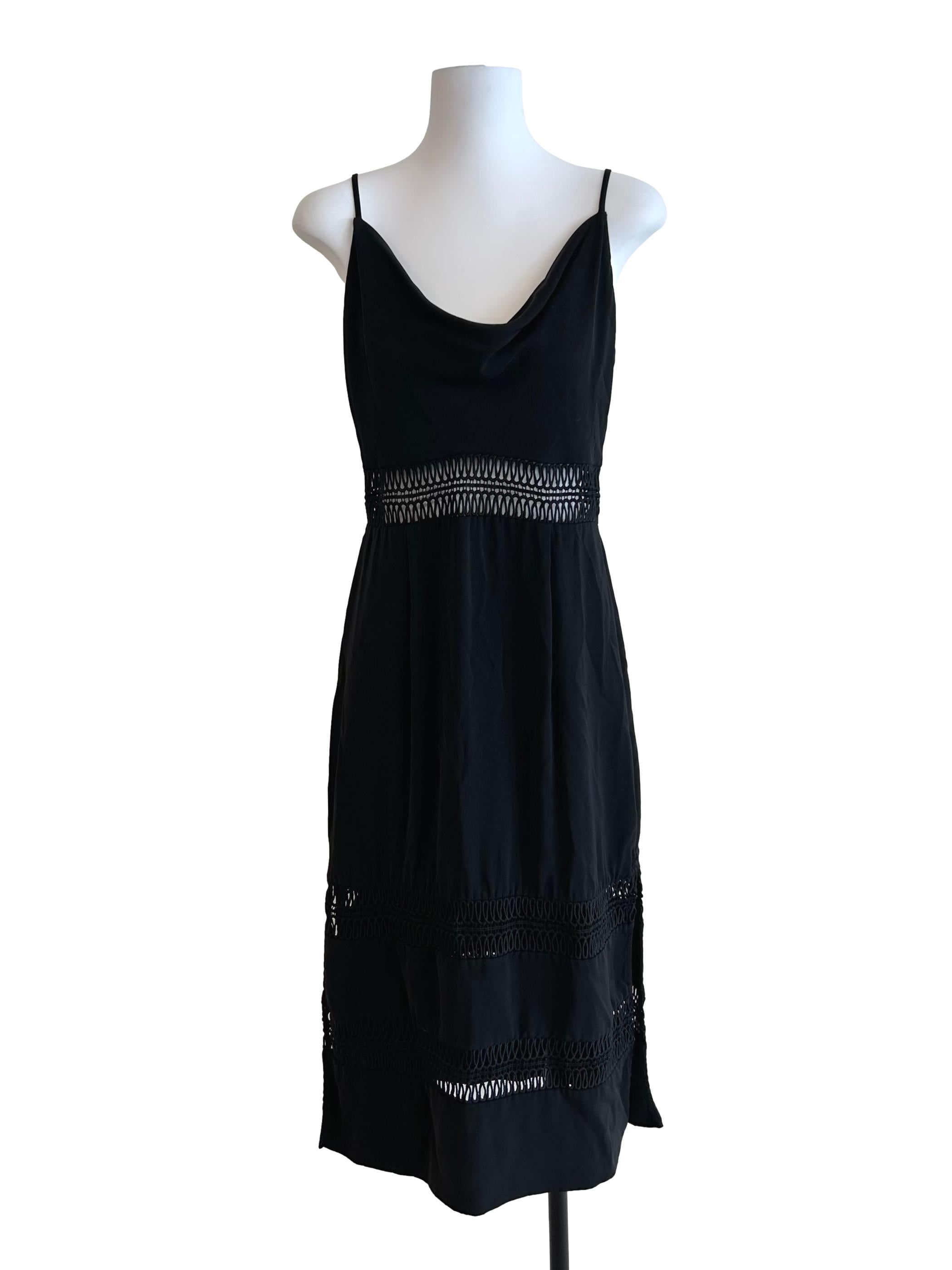 Raven Black Eyelet Dress