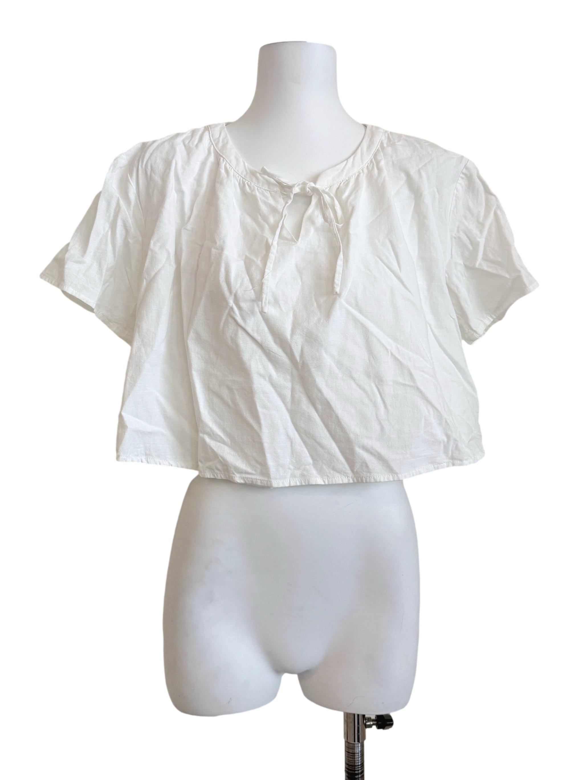White Short Sleeves Top