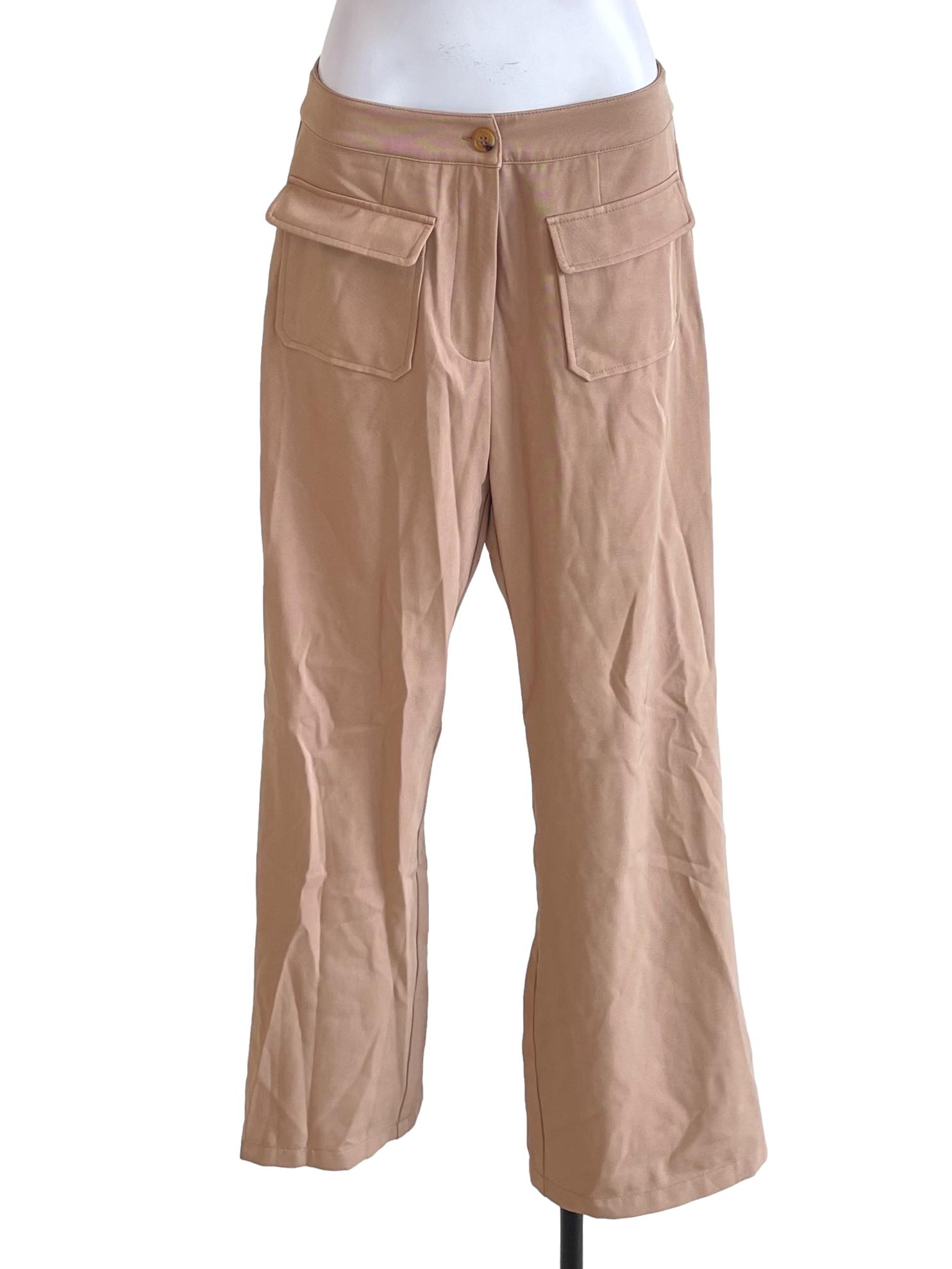 Khaki Brown Bust Pocket Pants