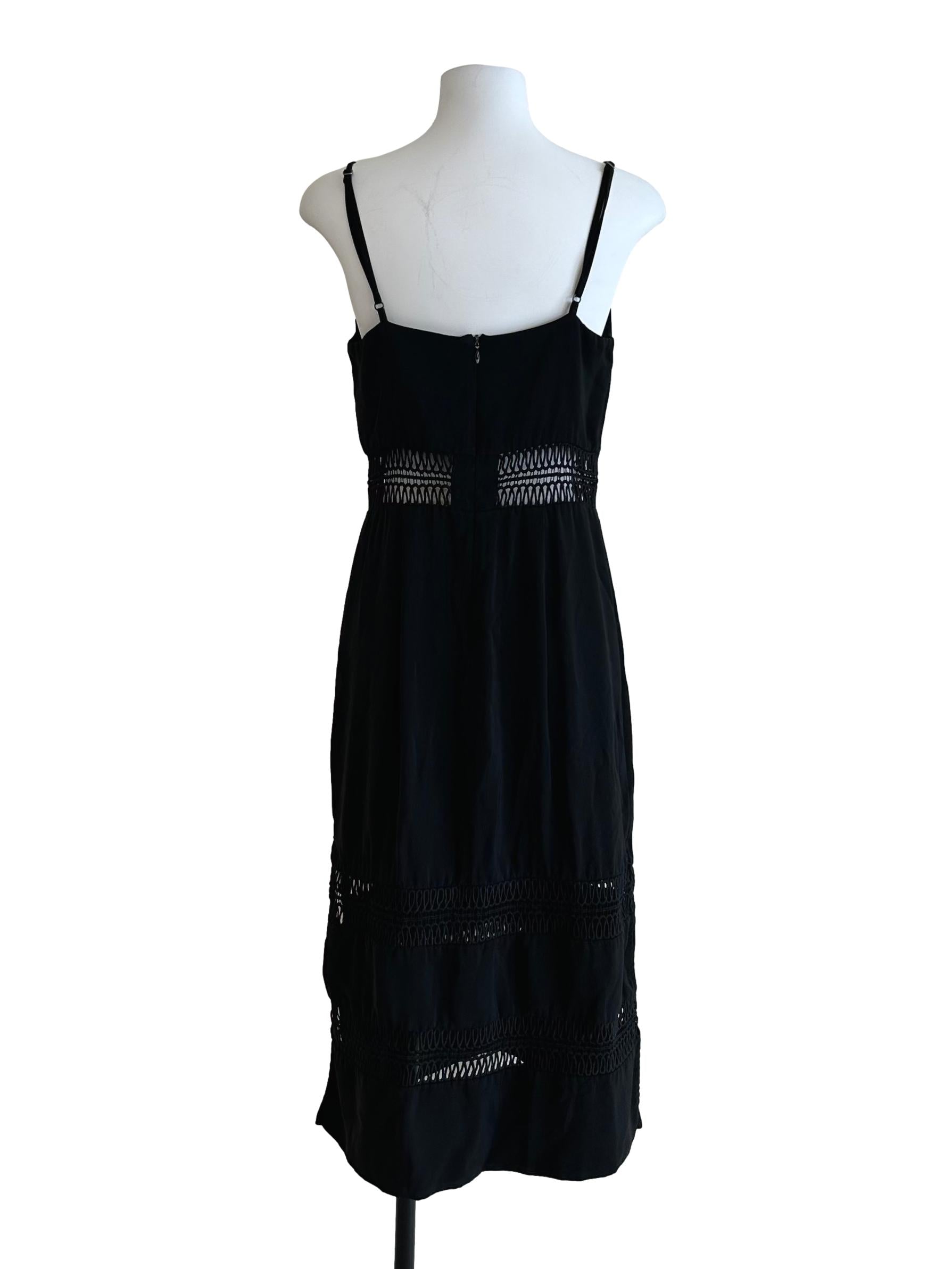 Raven Black Eyelet Dress