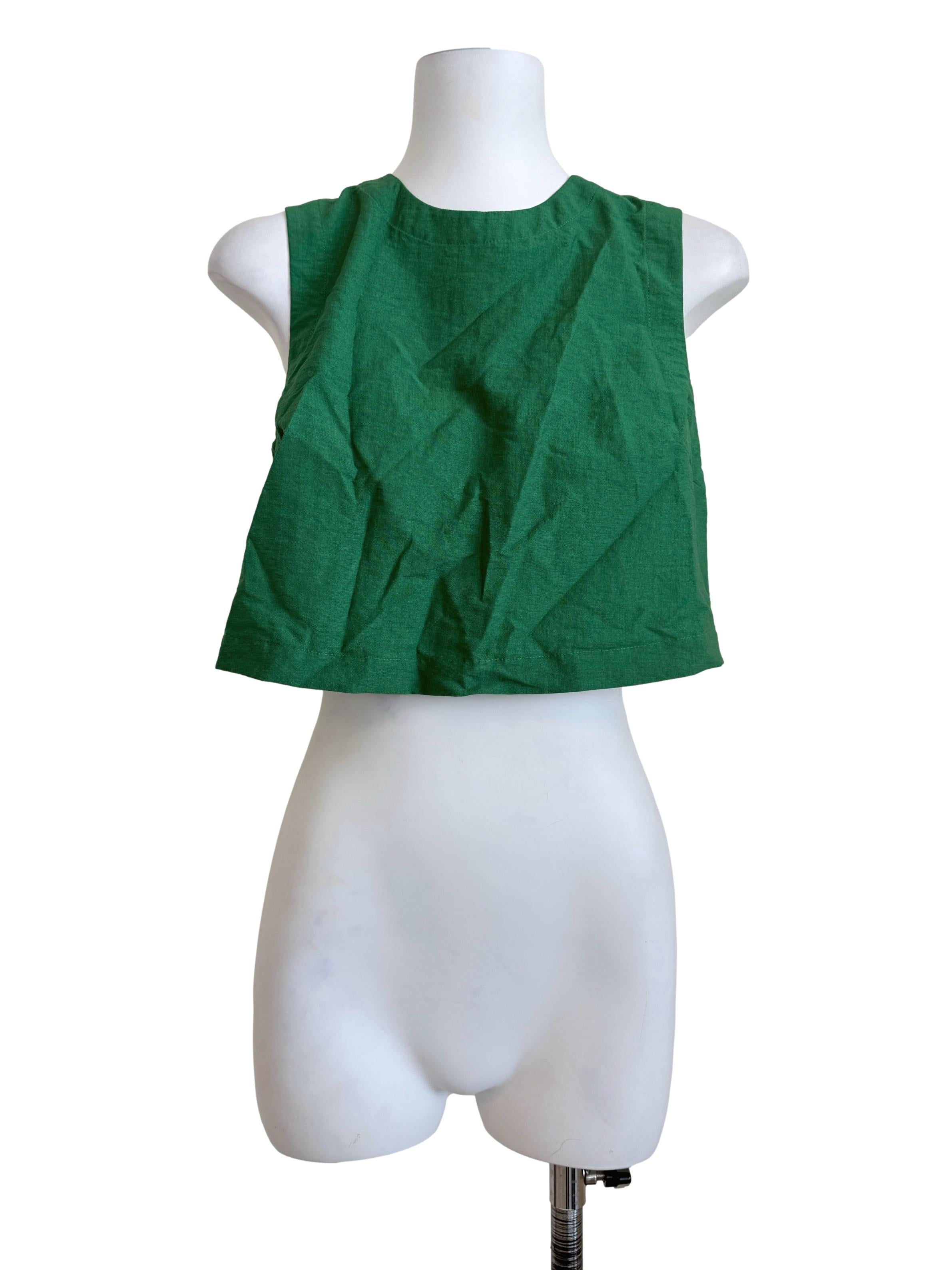 Emerald Green Round Neck Top LB