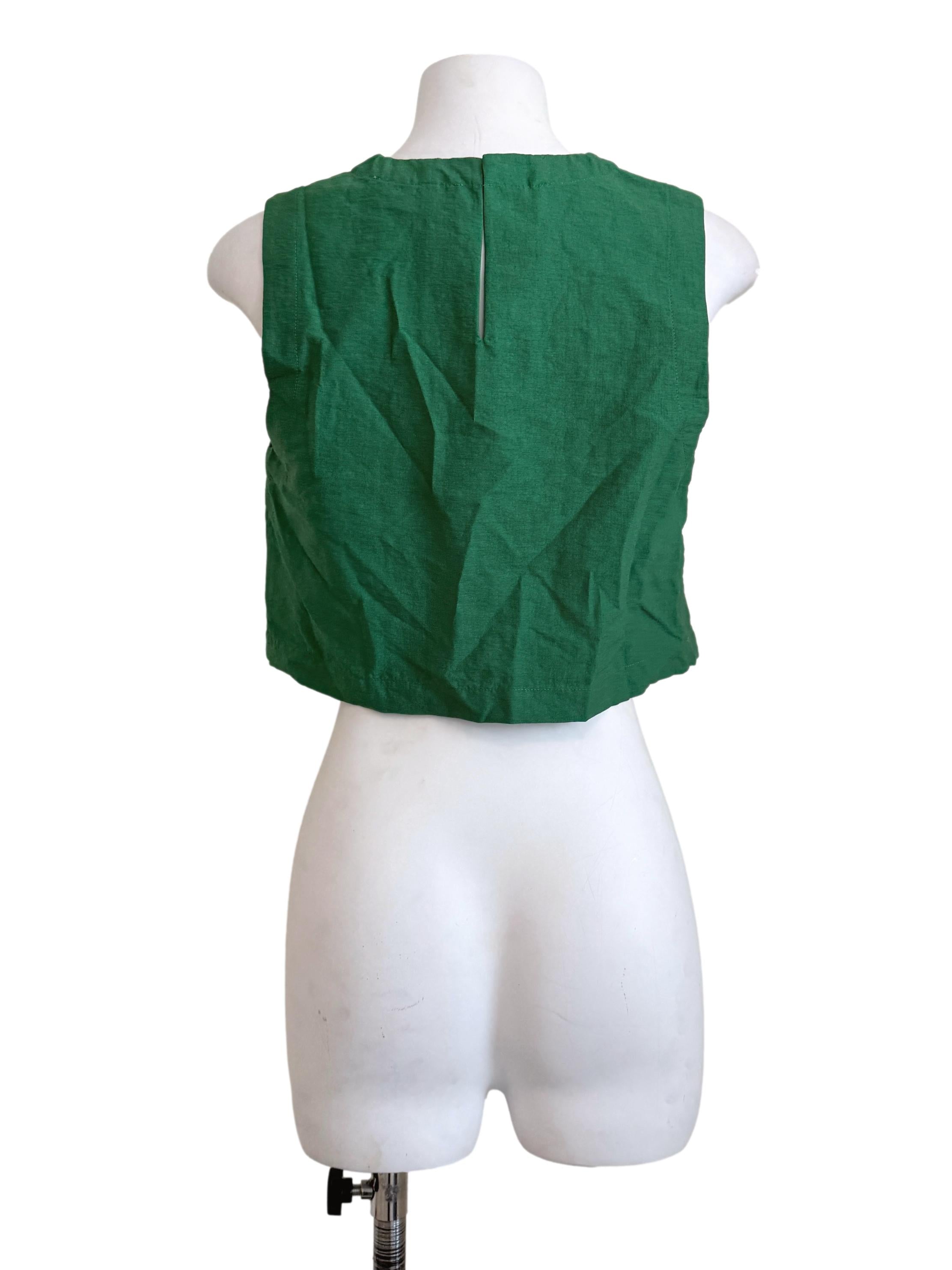 Emerald Green Round Neck Top LB