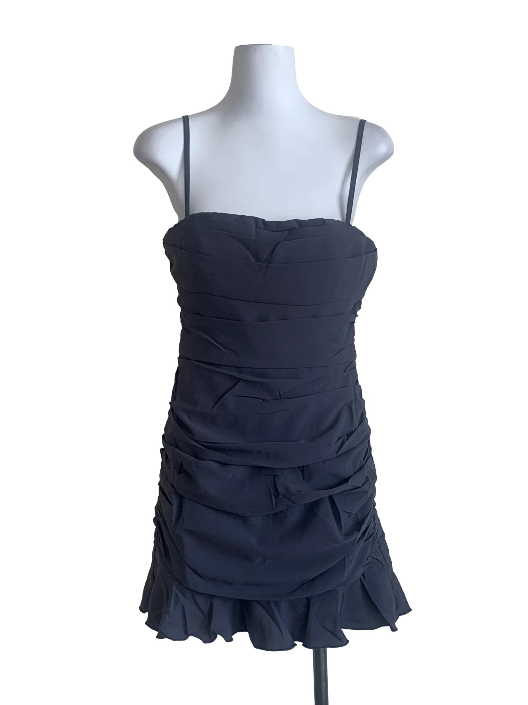 Slate Grey Spaghetti Strap Dress