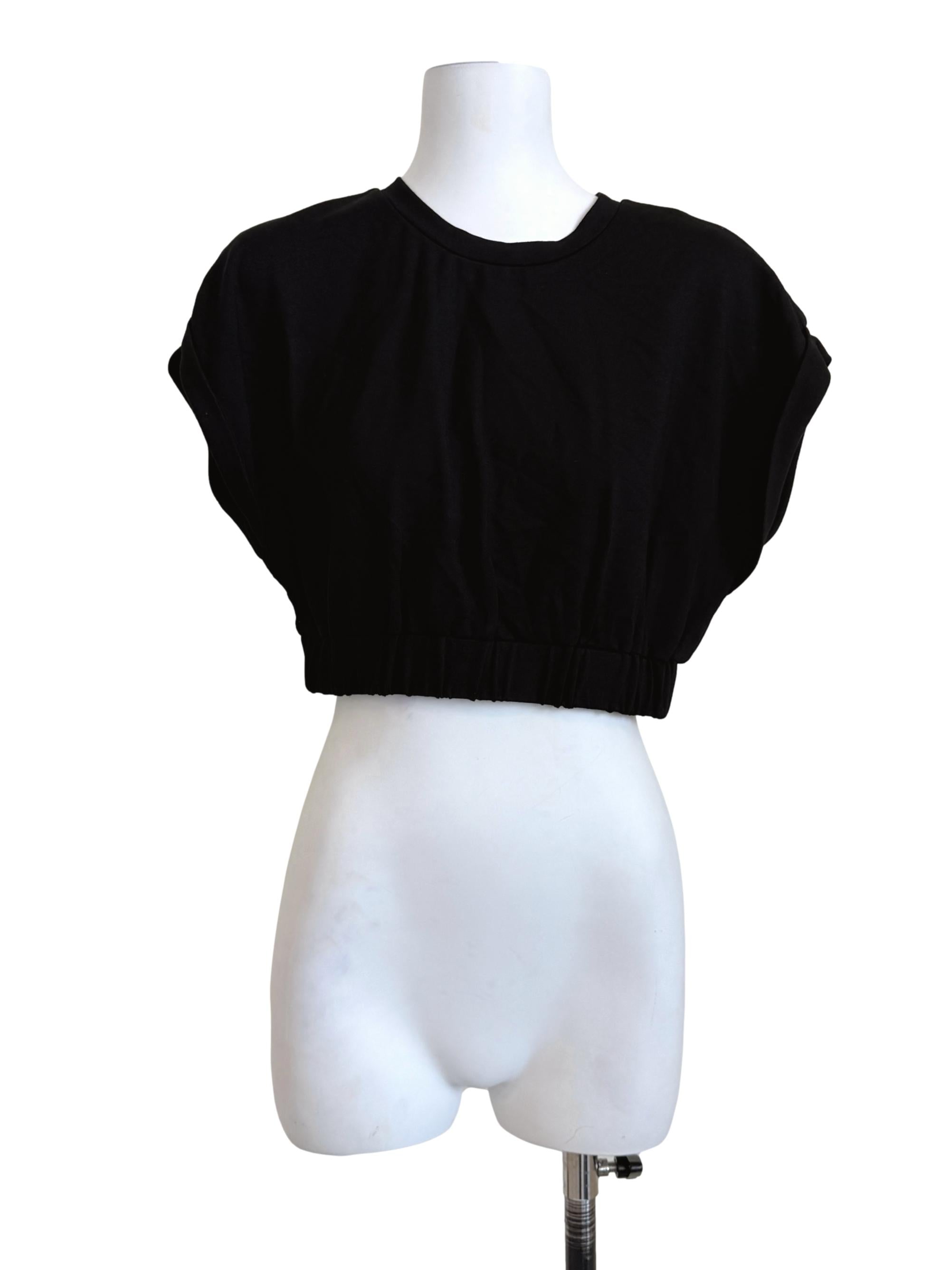 Black Round Neck Top LB