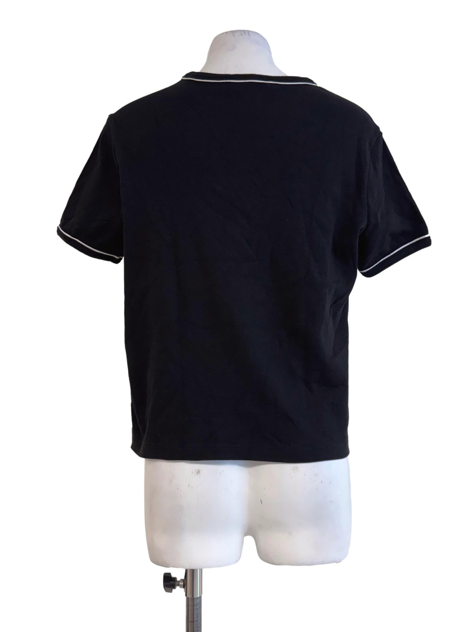 Pewter Black Round Neck Shirt