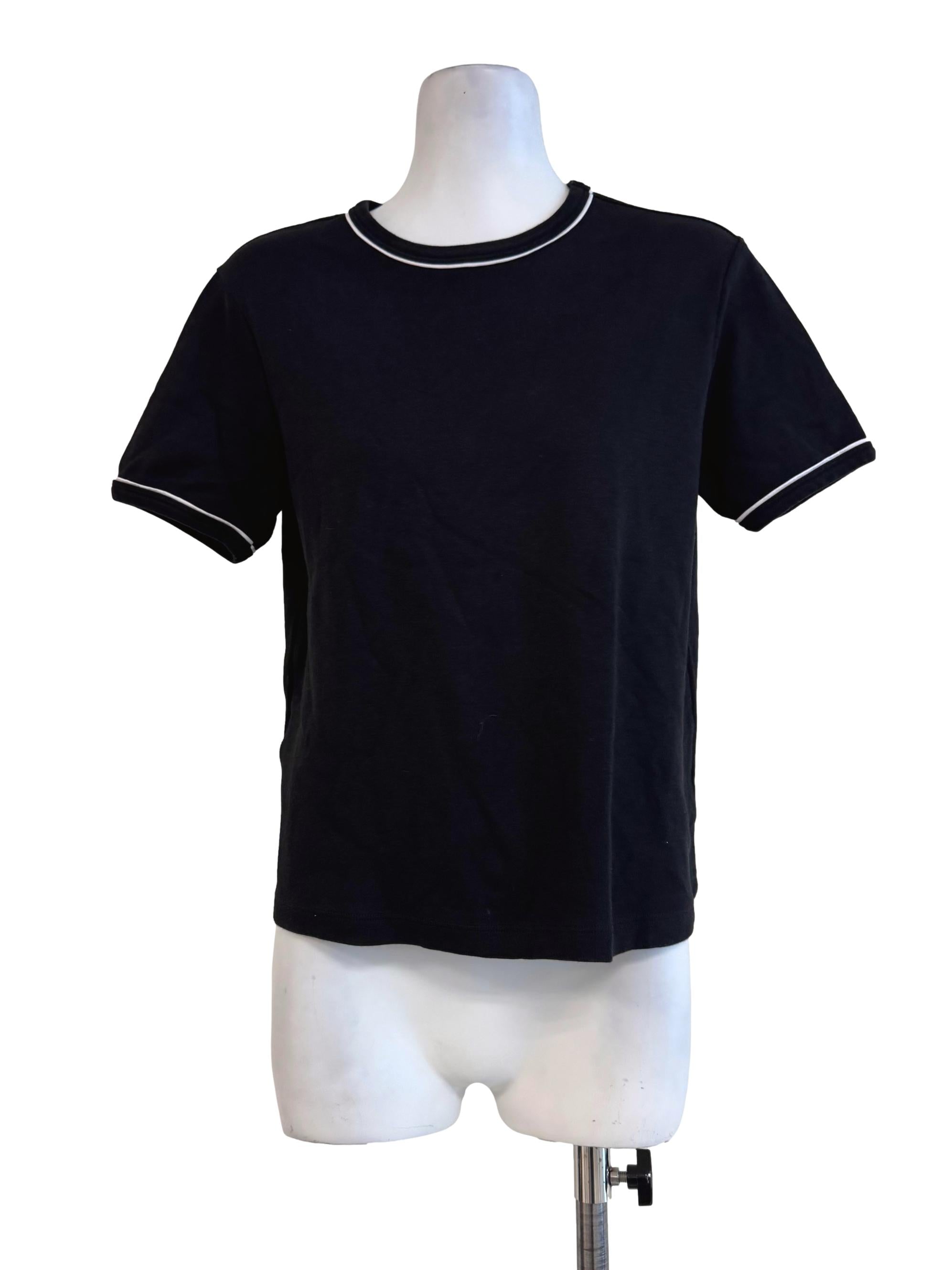 Pewter Black Round Neck Shirt