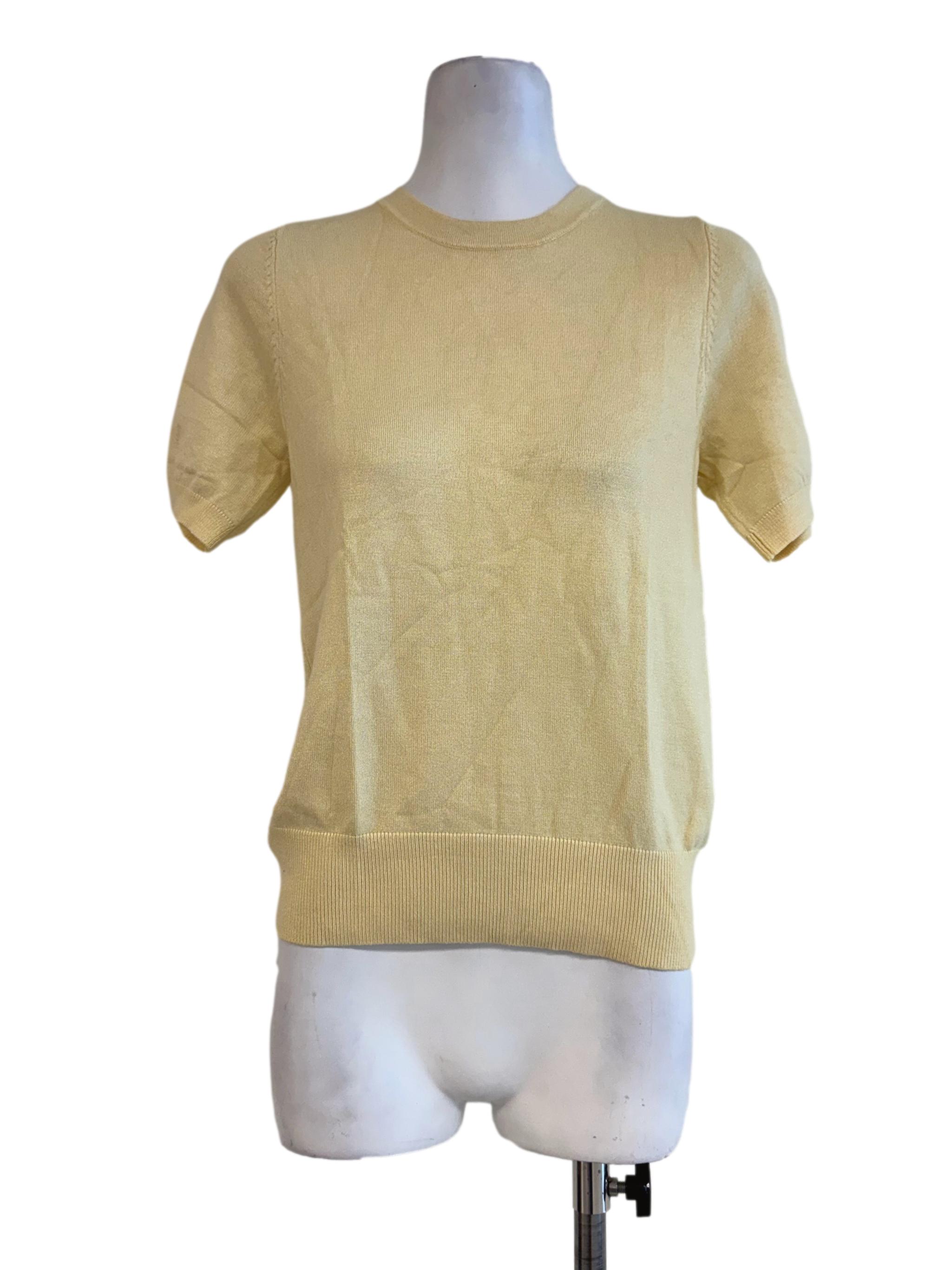 Butter Yellow Round Neck Shirt LB