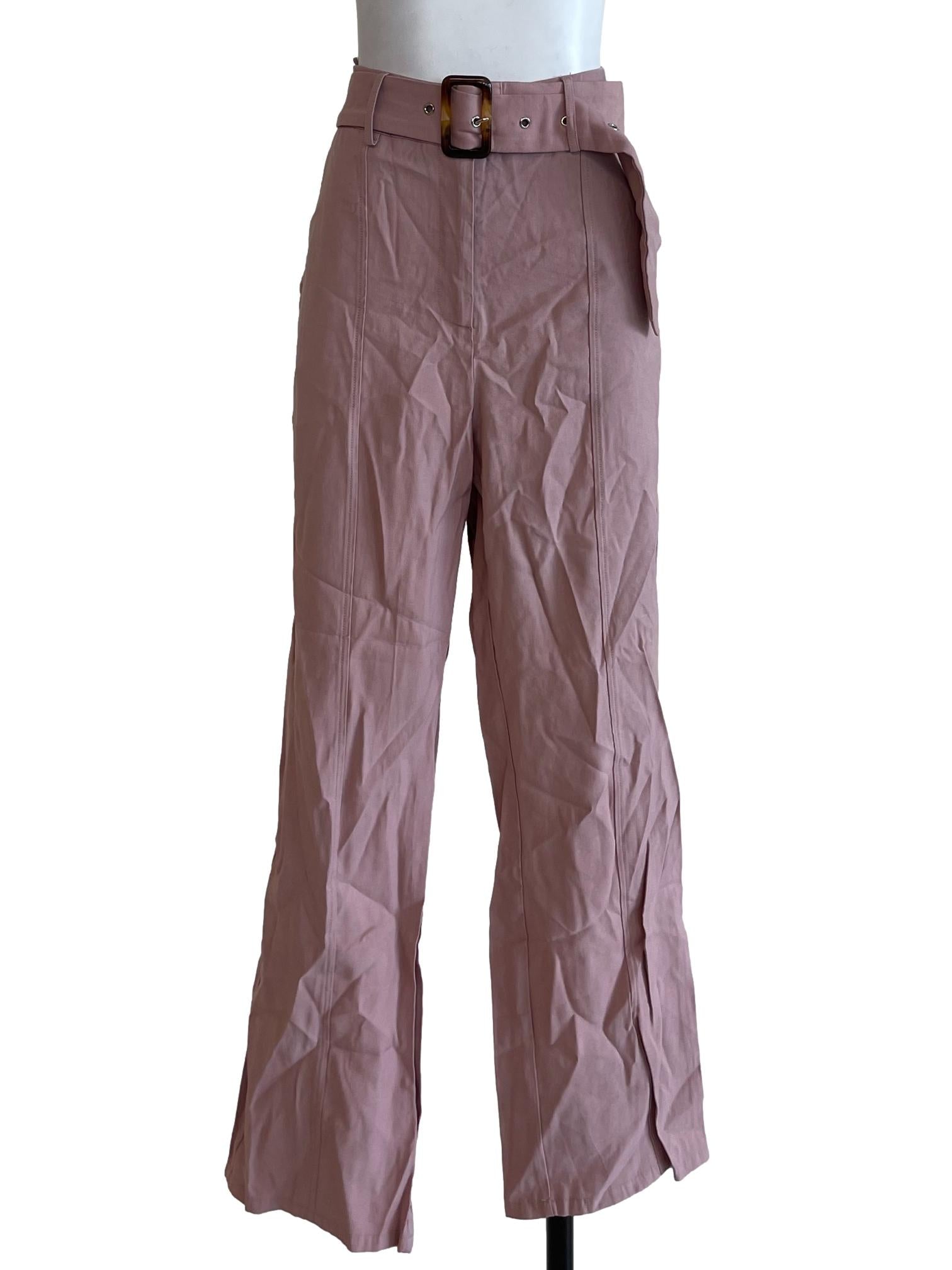 Pink Buckled Pants