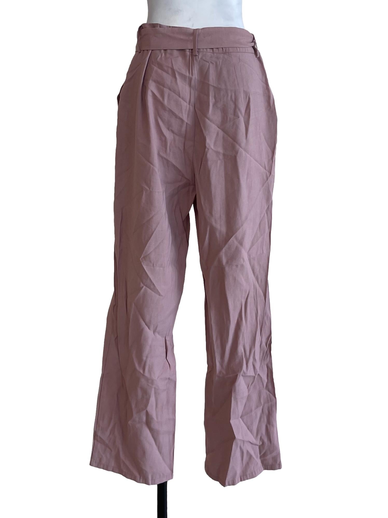 Pink Buckled Pants