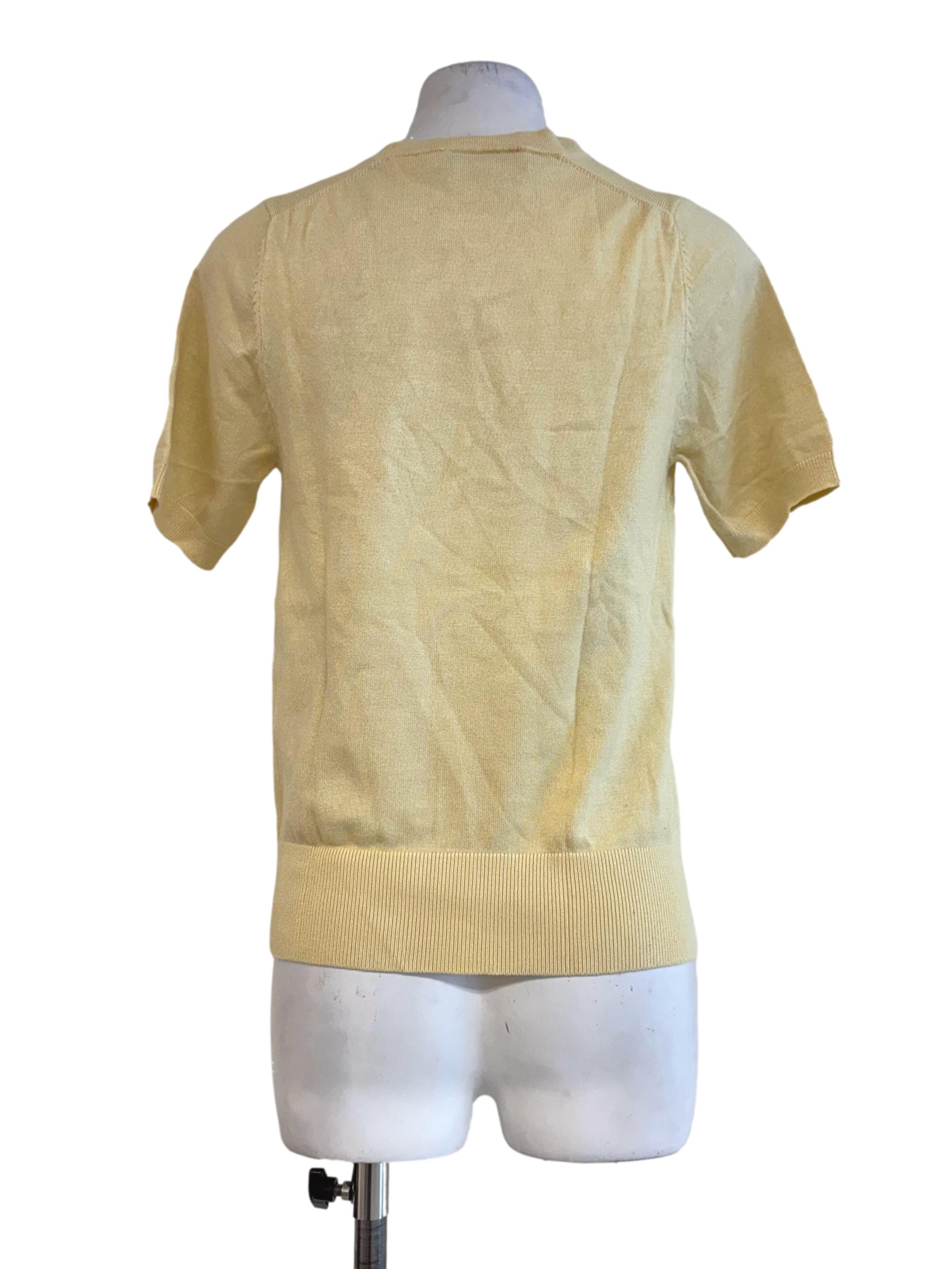 Butter Yellow Round Neck Shirt LB
