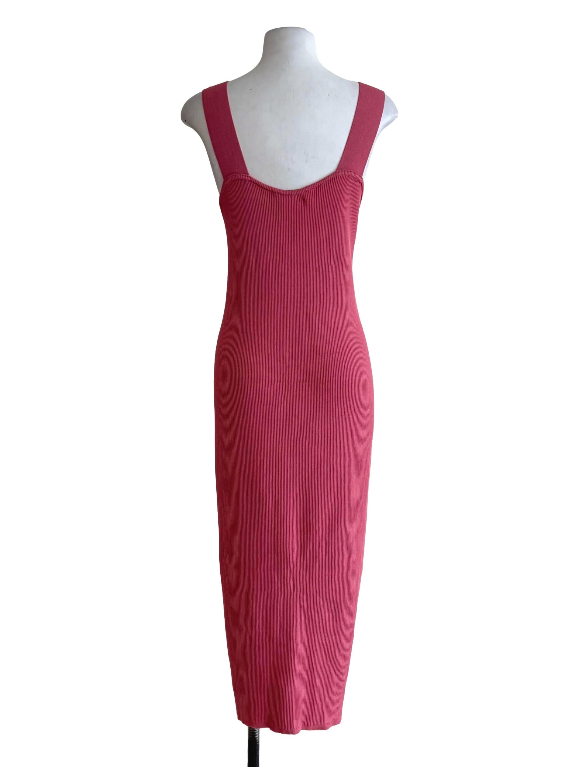 Punch Pink Bodycon Dress