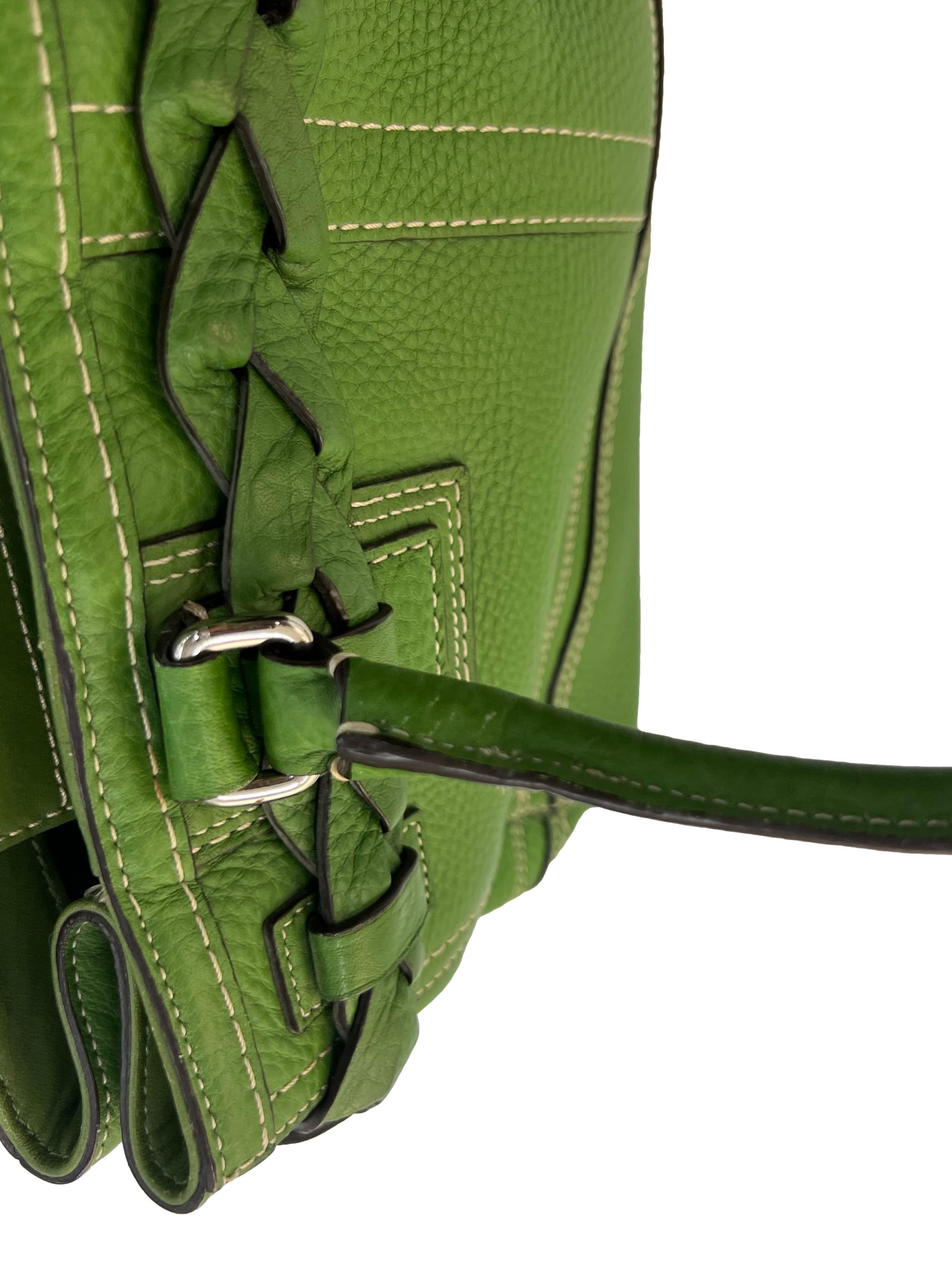 Green Hampton Braided Bag
