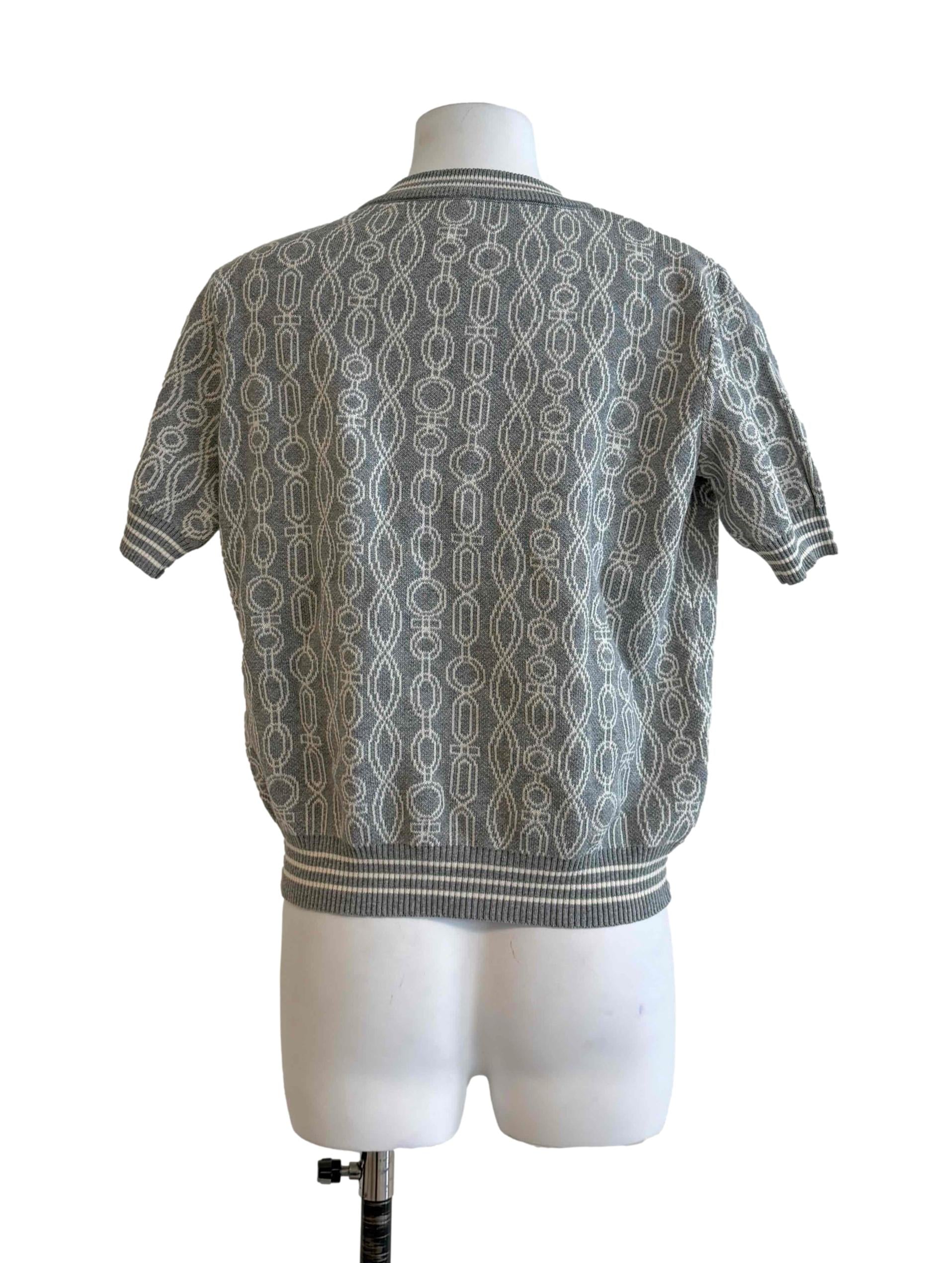 Cloud Grey Knitted Top