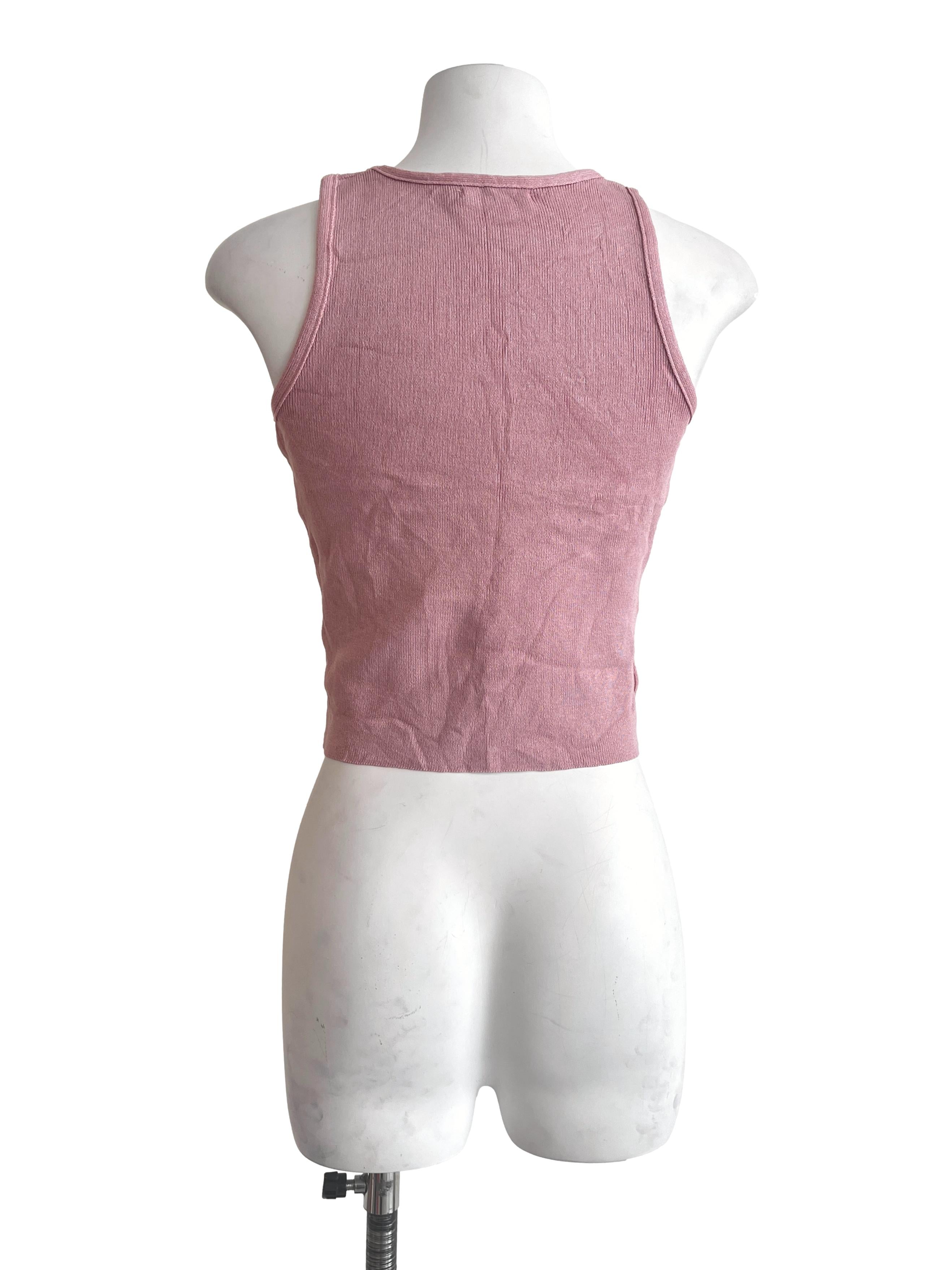 Punch Pink Halter Sleeveless Top
