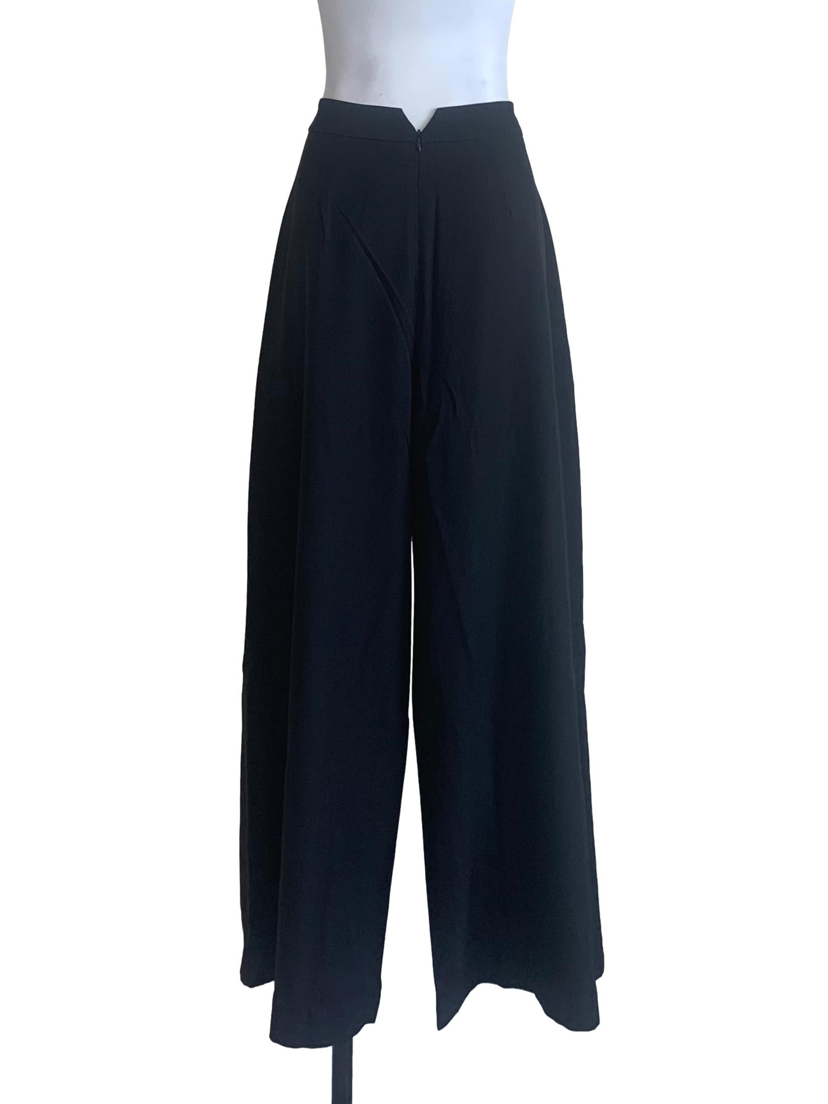 Midnight Black Wide Leg Pants