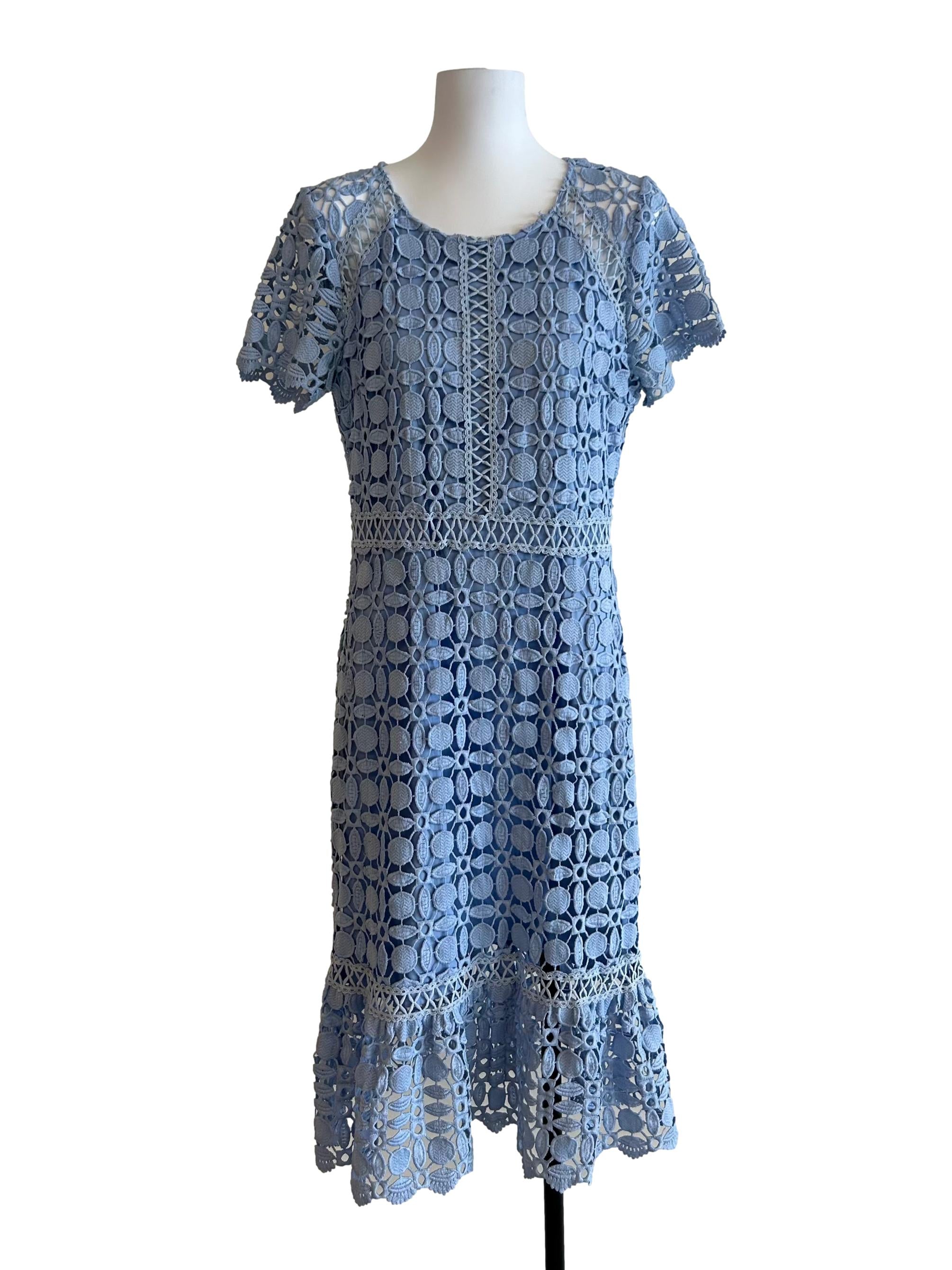 Light Blue Eyelet Dress