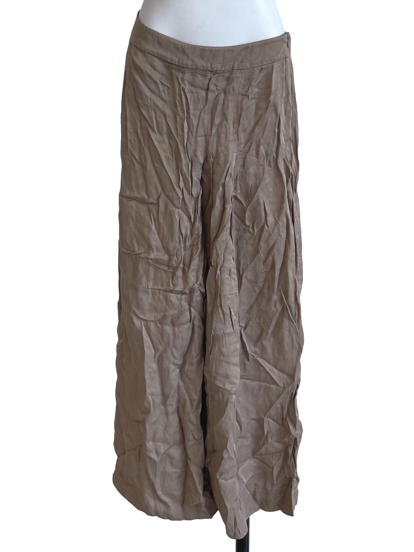 Dark Khaki Wide Leg Pants