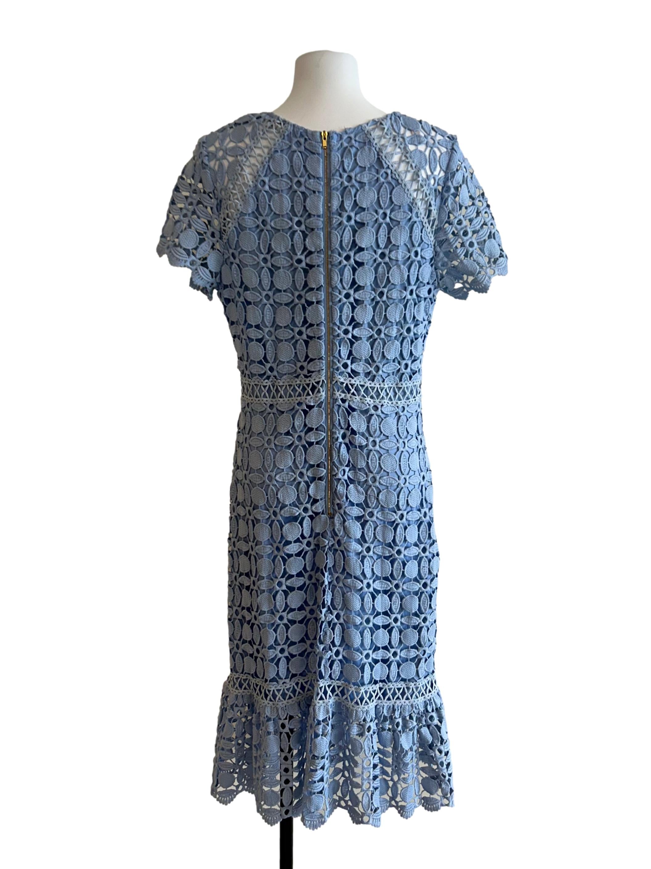 Light Blue Eyelet Dress